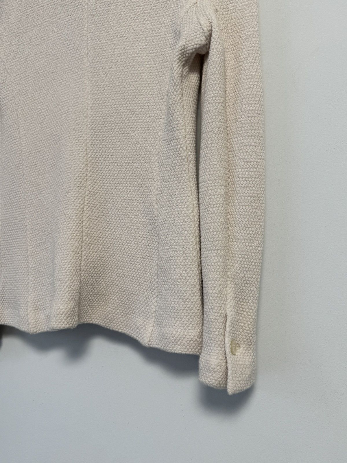 Circolo 1901 Circolo 1901 Women’s Cotton Blazer Jacket Beige Textured Size S / US 4 / IT 40 - 14 Thumbnail