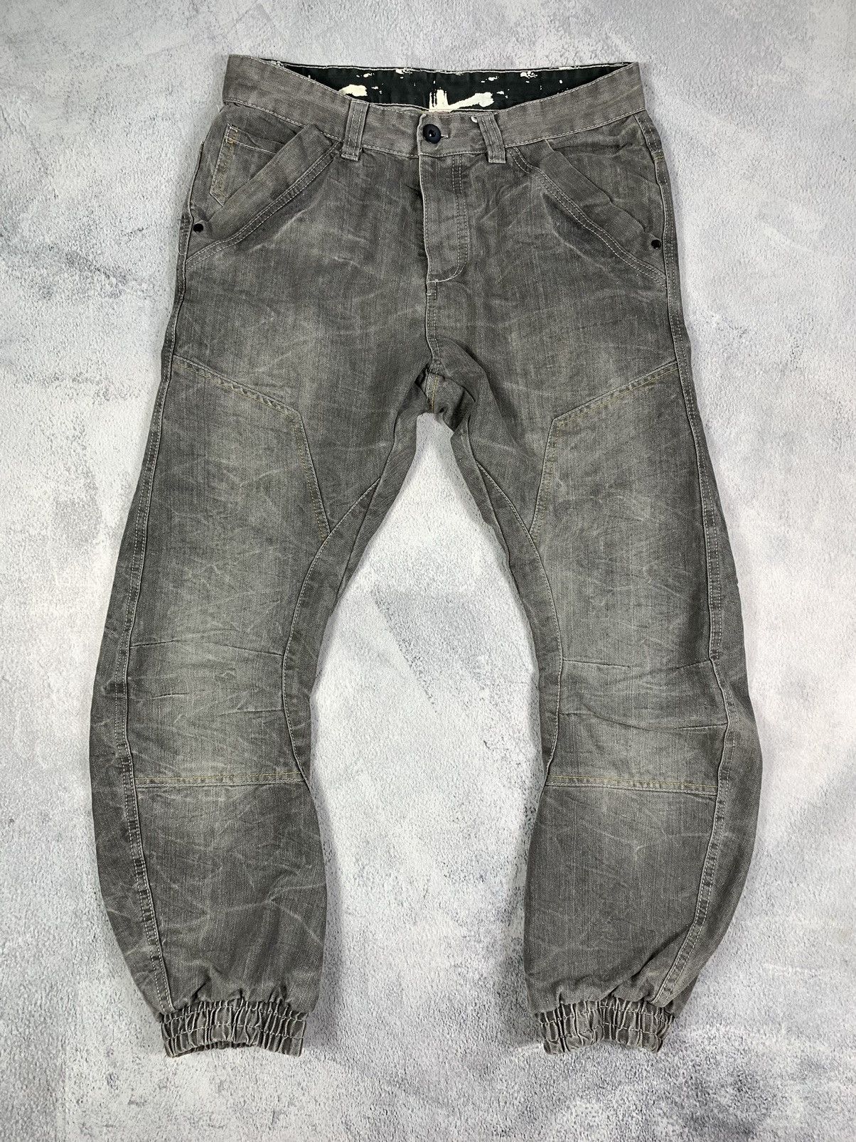 Japanese Brand × Vintage Vintage Y2K Japanese cuff denim jeans streetwear size 32x30 Size US 32 / EU 48 - 5 Thumbnail