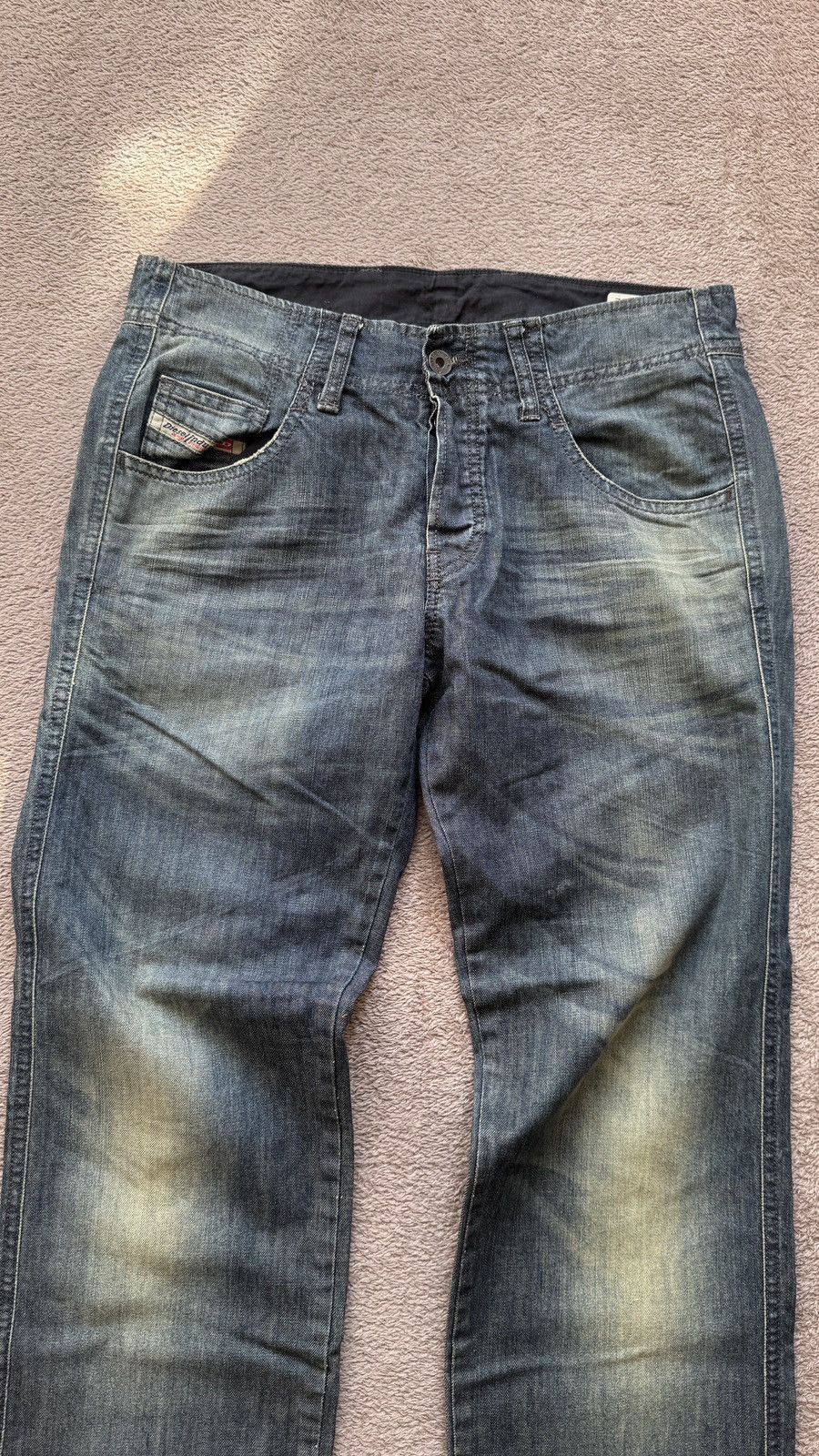Japanese Brand Rusty Jeans Diesel Seilly Y2K washed denim distressed pants Size US 30 / EU 46 - 2 Thumbnail