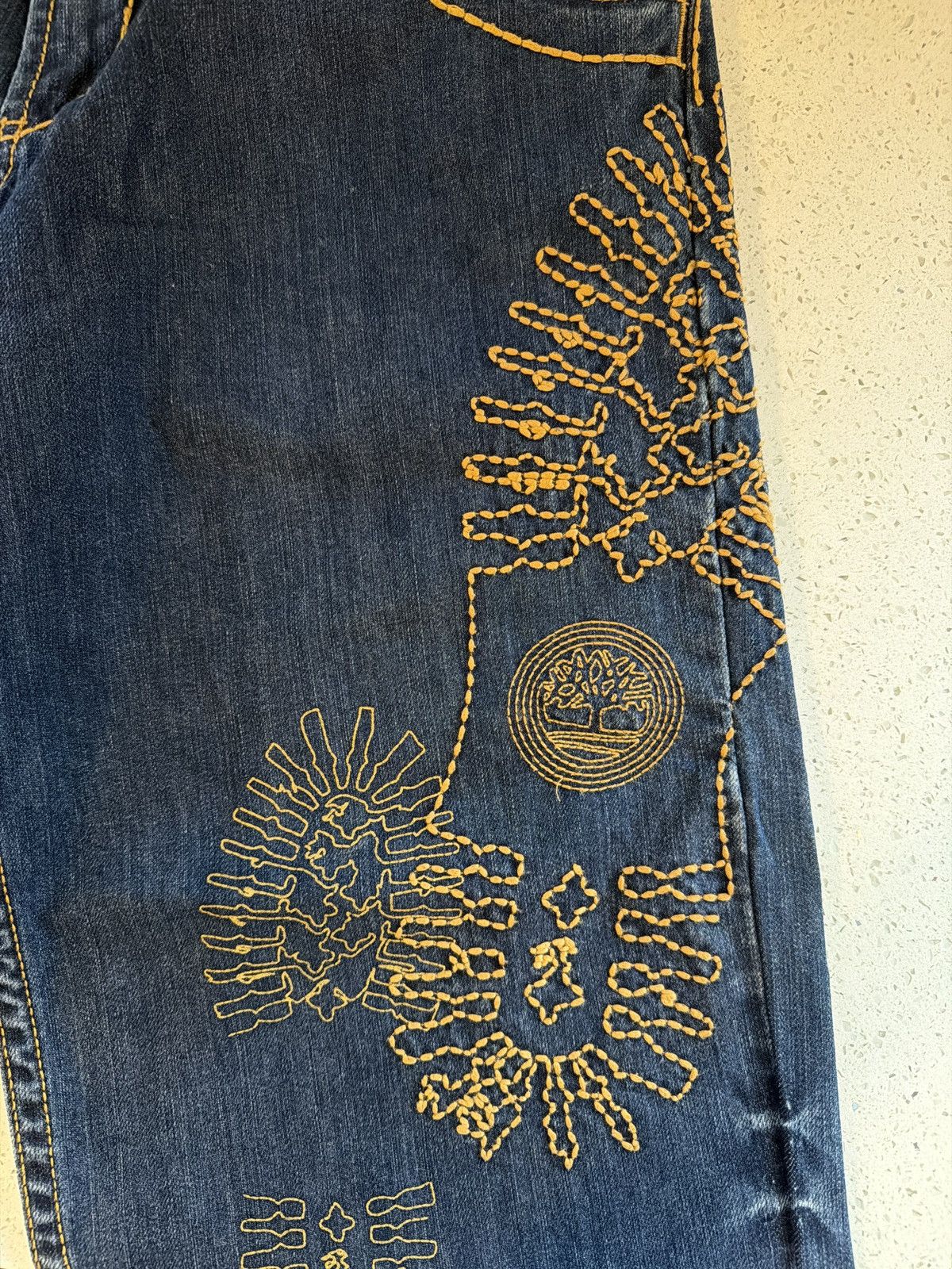 Timberland Timberland “Footprint” Navy Blue Jeans Size US 32 / EU 48 - 3 Thumbnail