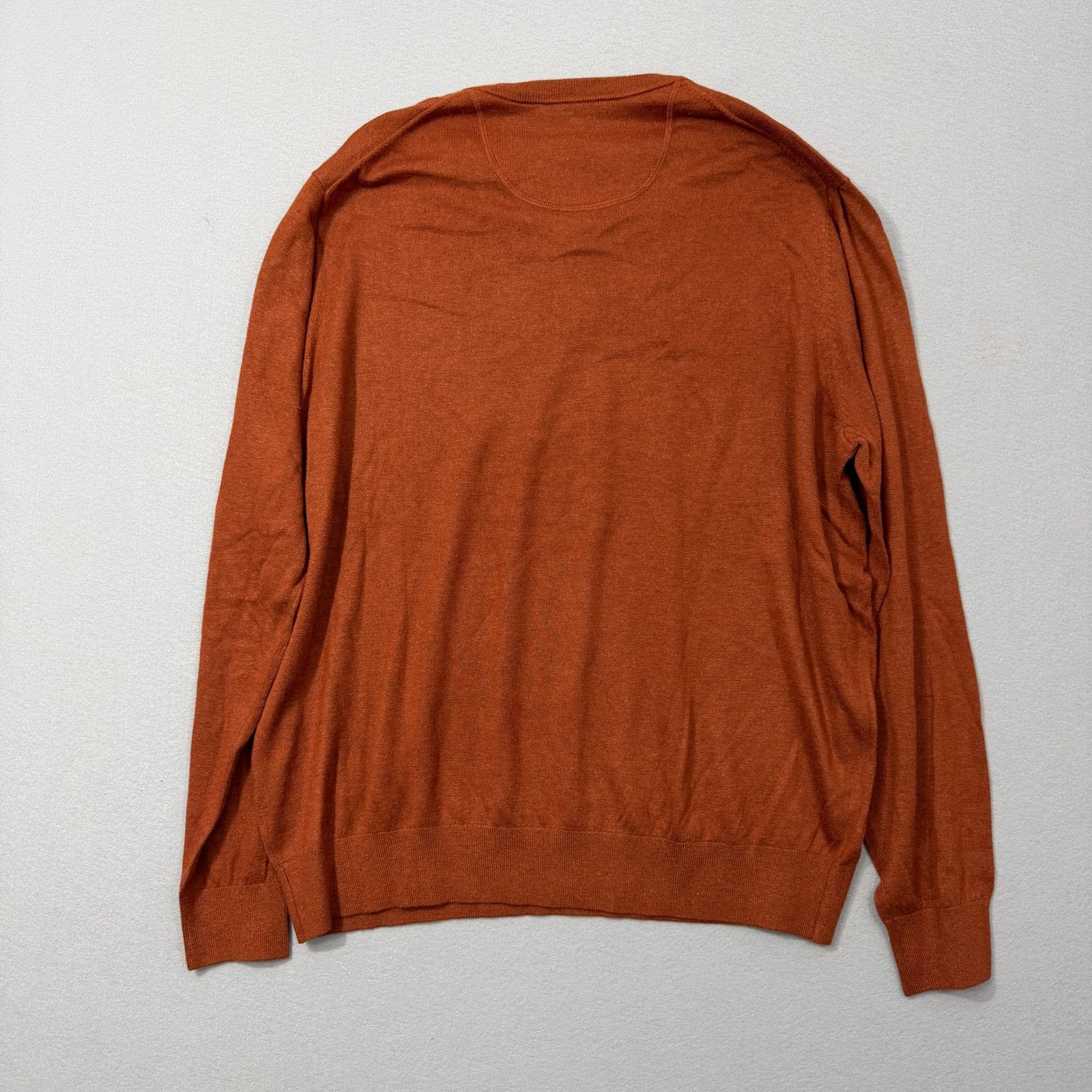Johnston & Murphy Johnston & Murphy Sweater Men's 2XL XXL Orange V-Neck NEW Size US XXL / EU 58 / 5 - 8 Thumbnail