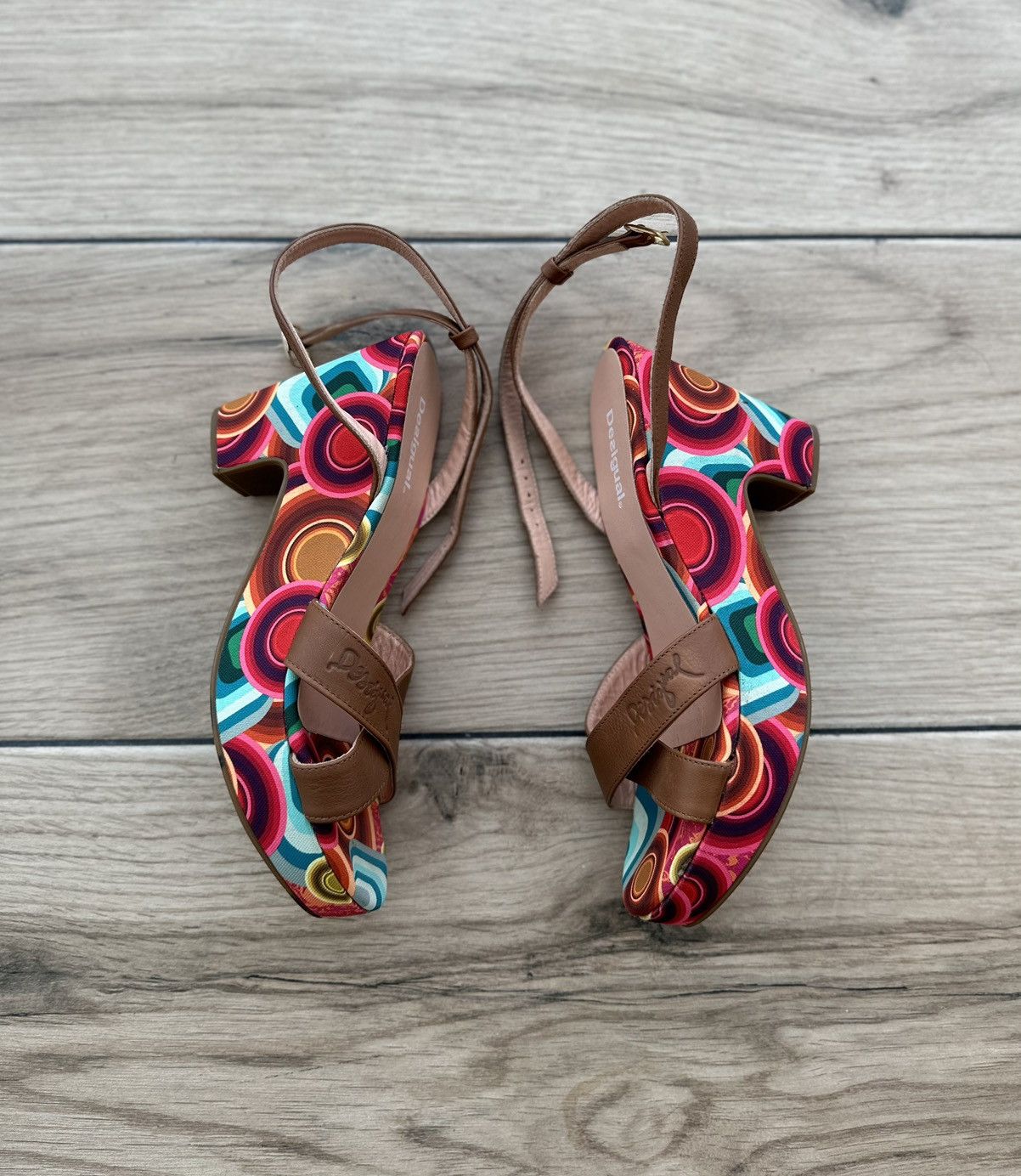 Desigual × Japanese Brand Desigual Women's Sandals Heels Shoes Size 39 Size US 9 / IT 39 - 1 Thumbnail
