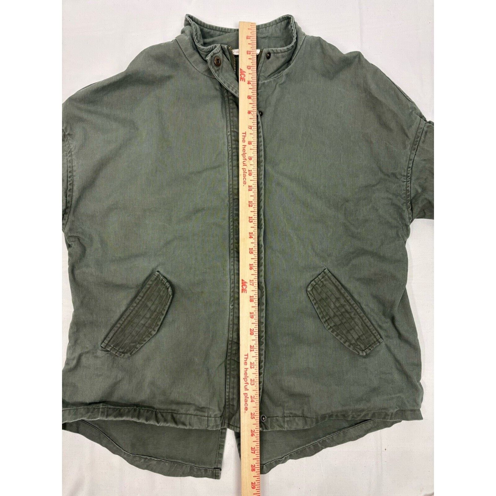 Other Skies are Blue Women’s Army Green Cargo Jacket Military S Size S / US 4 / IT 40 - 4 Thumbnail