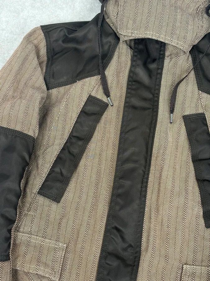 Diesel 2000s Diesel Brown Nylon Contrast Panel Cargo Jacket Size US S / EU 44-46 / 1 - 10 Thumbnail