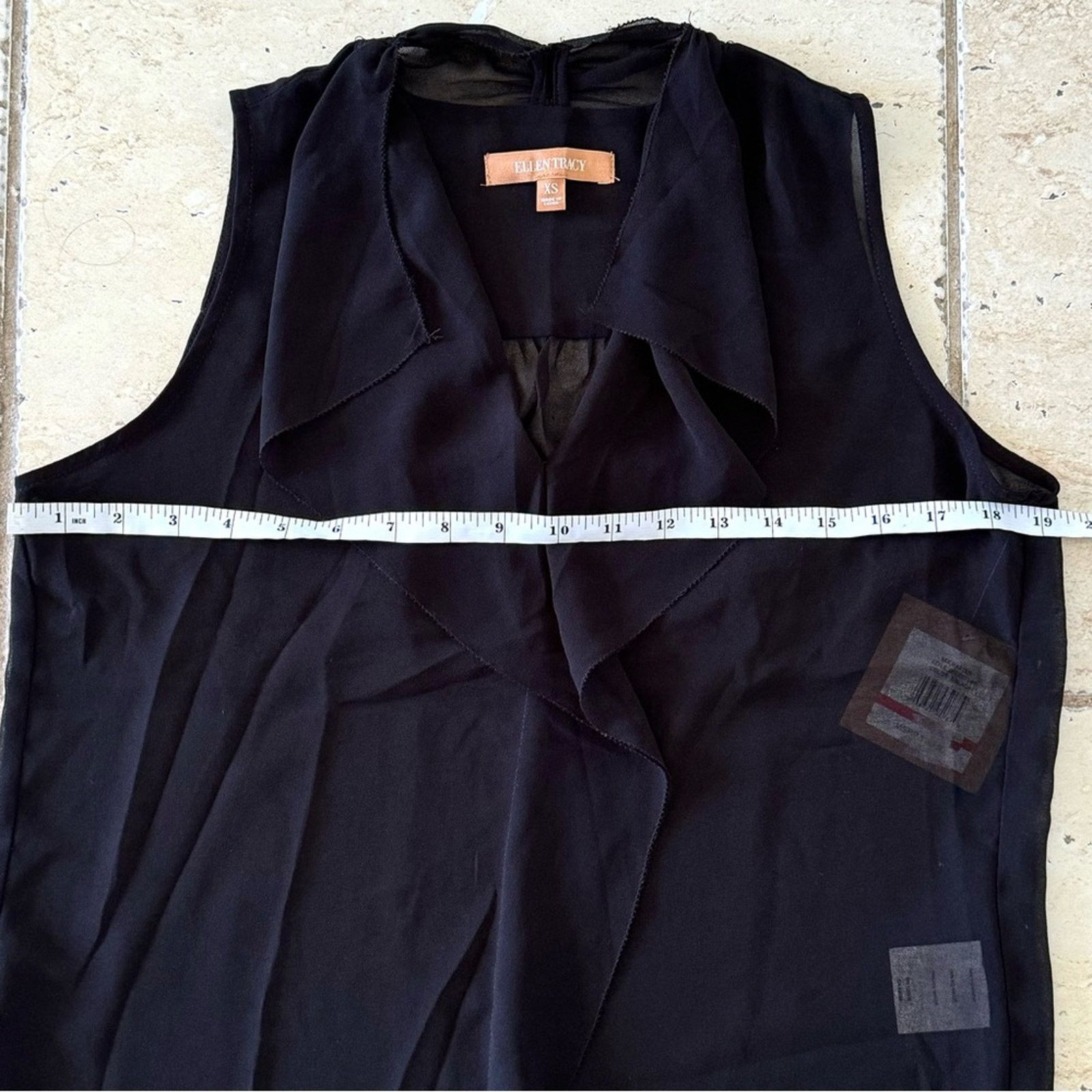 ELLERY NWT! ELLEN TRACY Black top, Size XS Size XS / US 0-2 / IT 36-38 - 3 Thumbnail