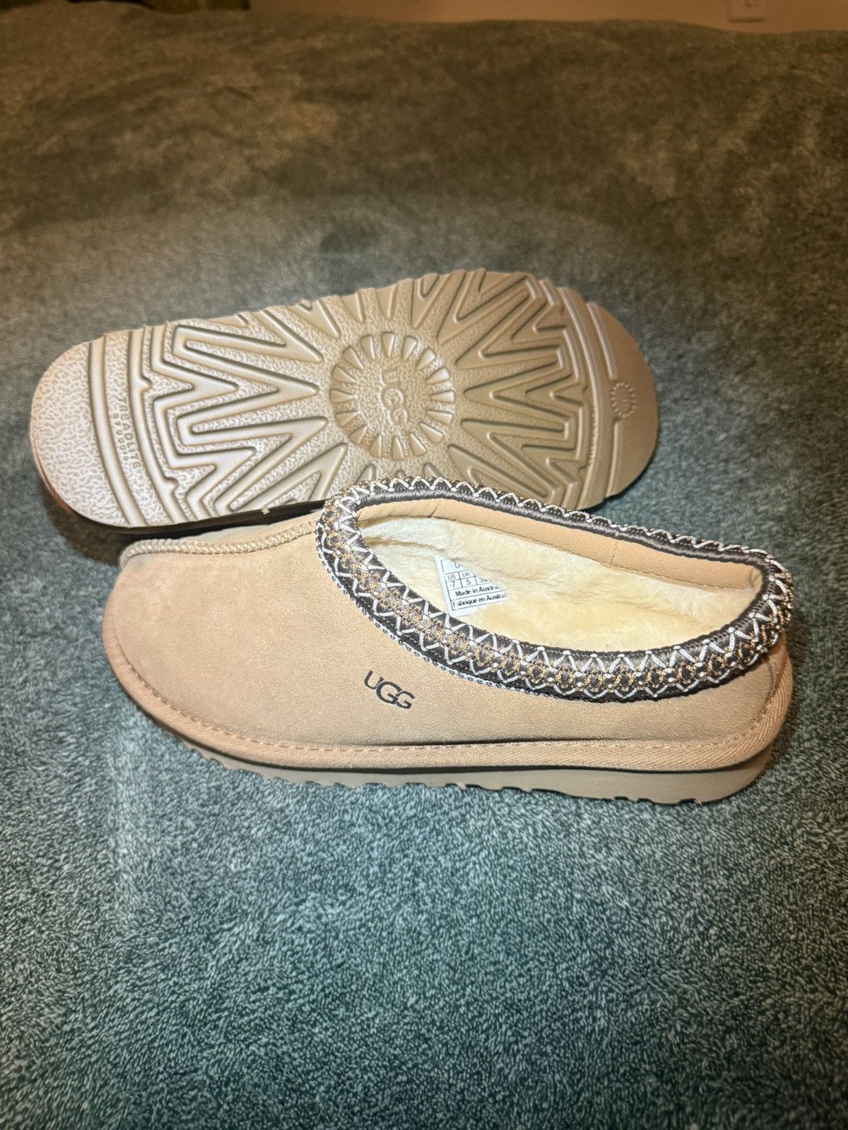 Ugg Beige Ugg tasman slip ons Size US 7 / IT 37 - 1 Thumbnail