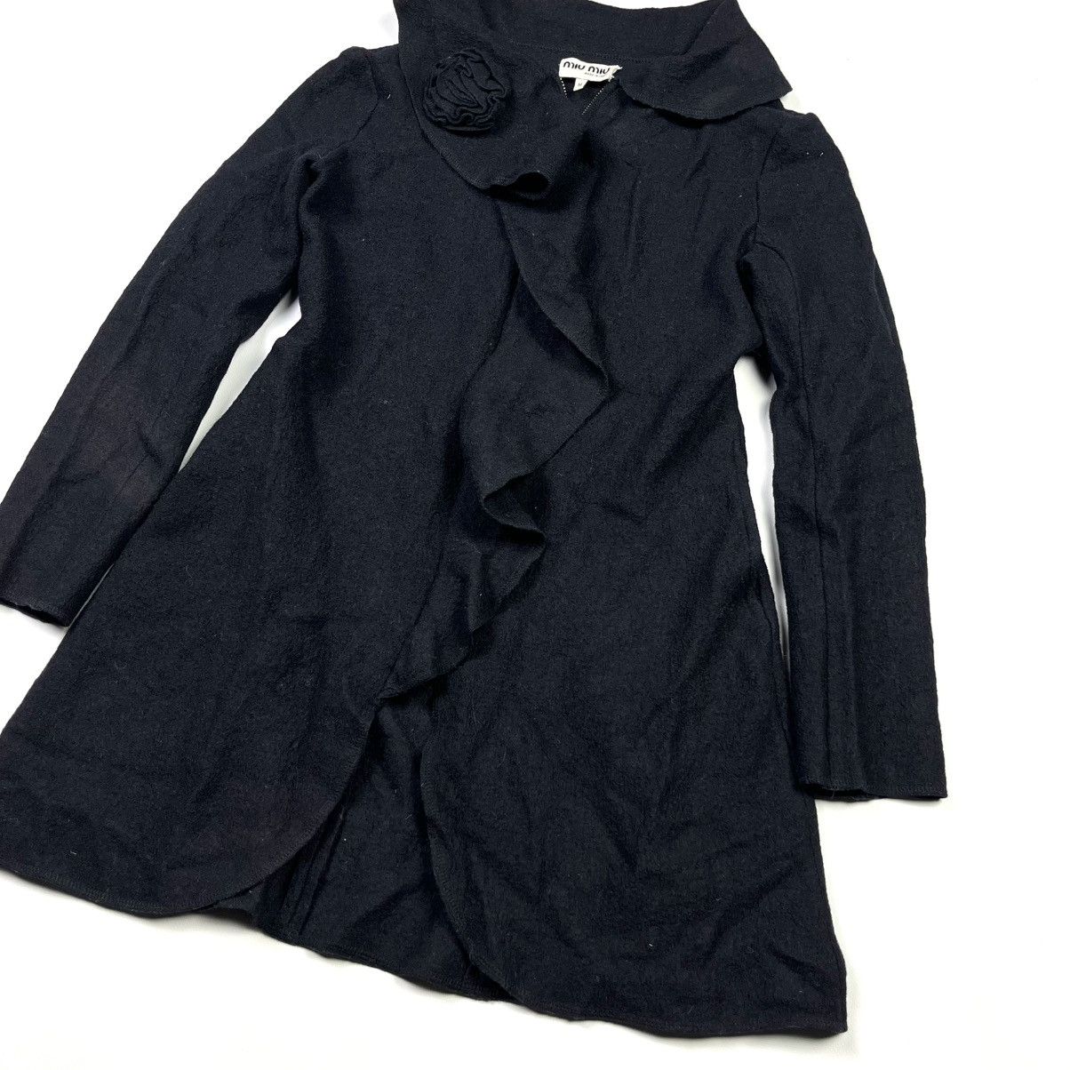 Miu Miu Miu Miu Vintage Wool Coat Archival Rare Black Size M / US 6-8 / IT 42-44 - 3 Thumbnail