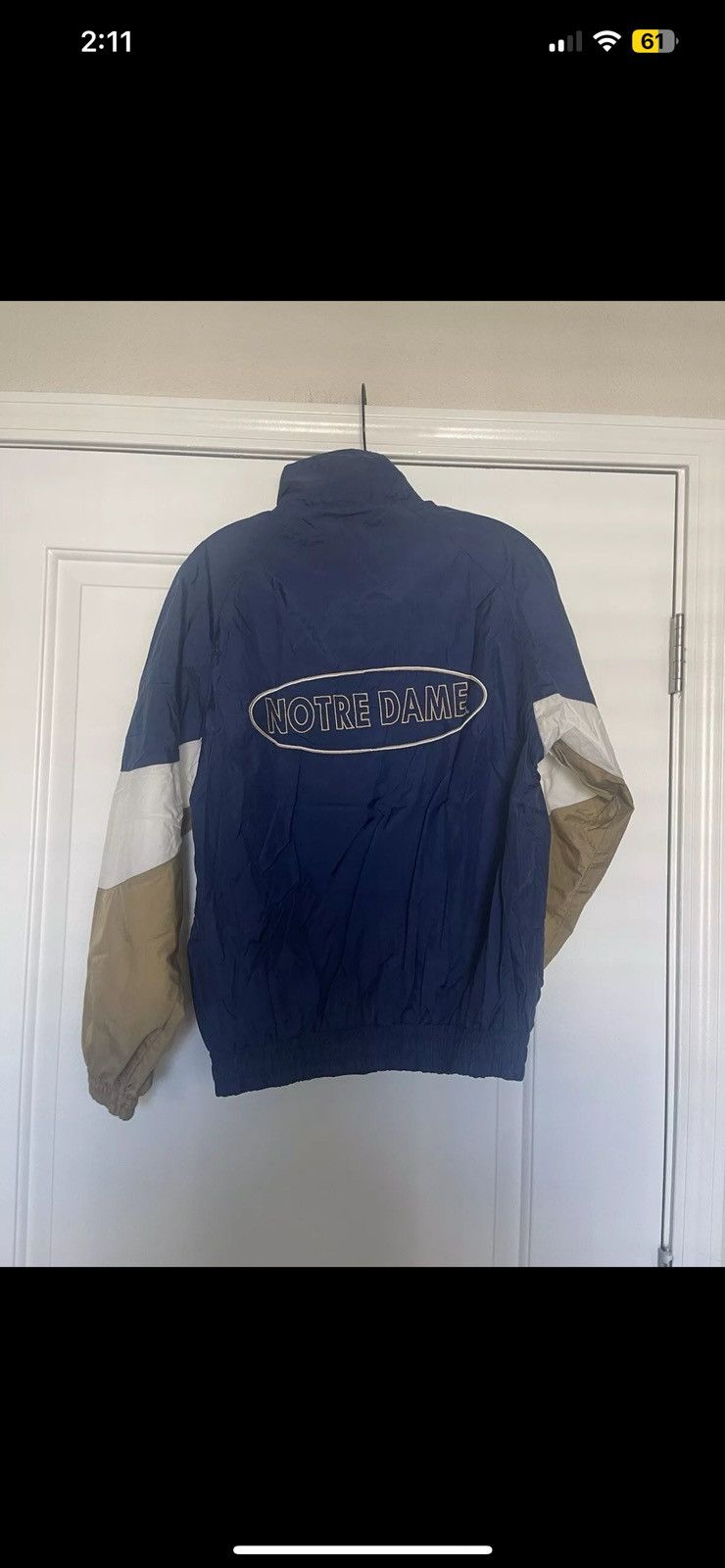 Logo Athletic × Vintage Vintage Notre Dame Fightin' Irish Windbreaker Jacket Size US L / EU 52-54 / 3 - 5 Thumbnail