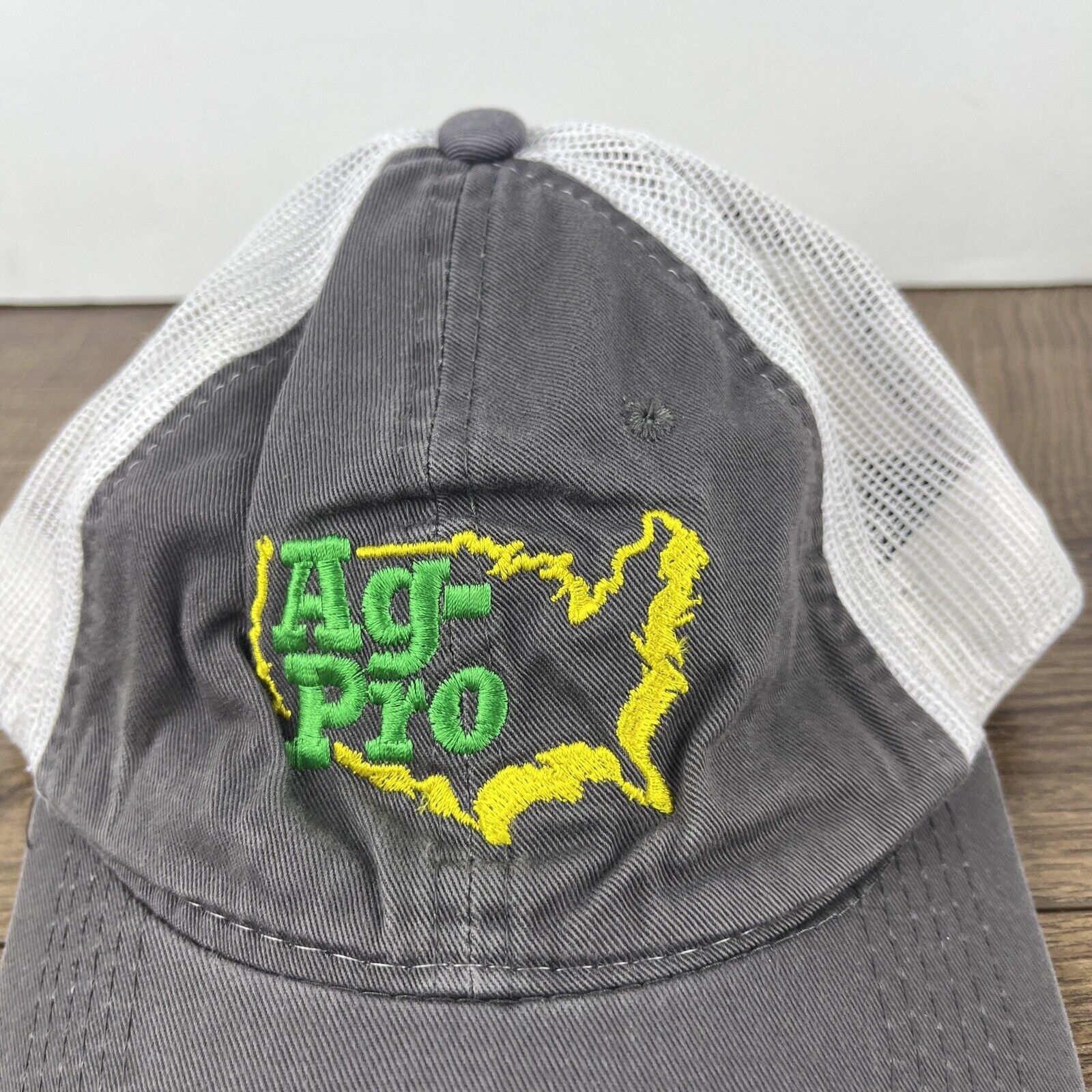Other AG-Pro Hat Ag Pro Gray Hat Adjustable Adult Size Hat Gray Ca Size ONE SIZE - 7 Thumbnail