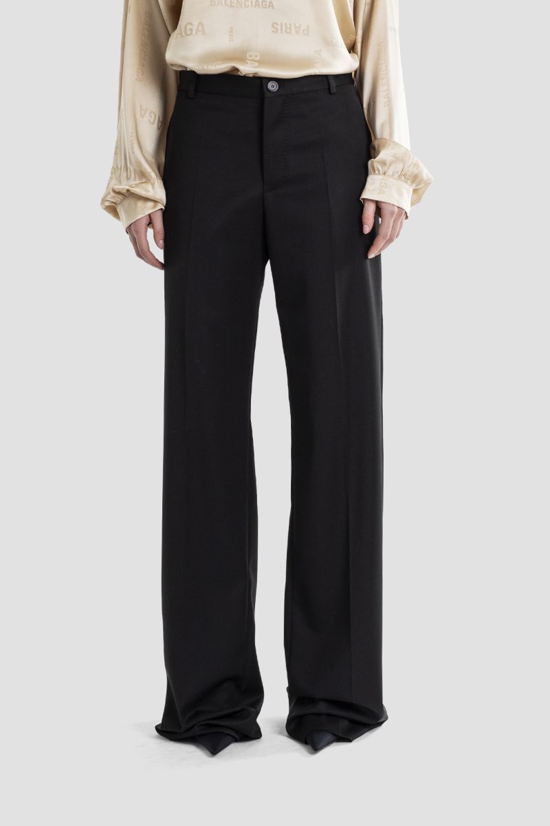Balenciaga o1y0625 Casual Pant in Black Size 28" / US 6 / IT 42 - 1 Thumbnail