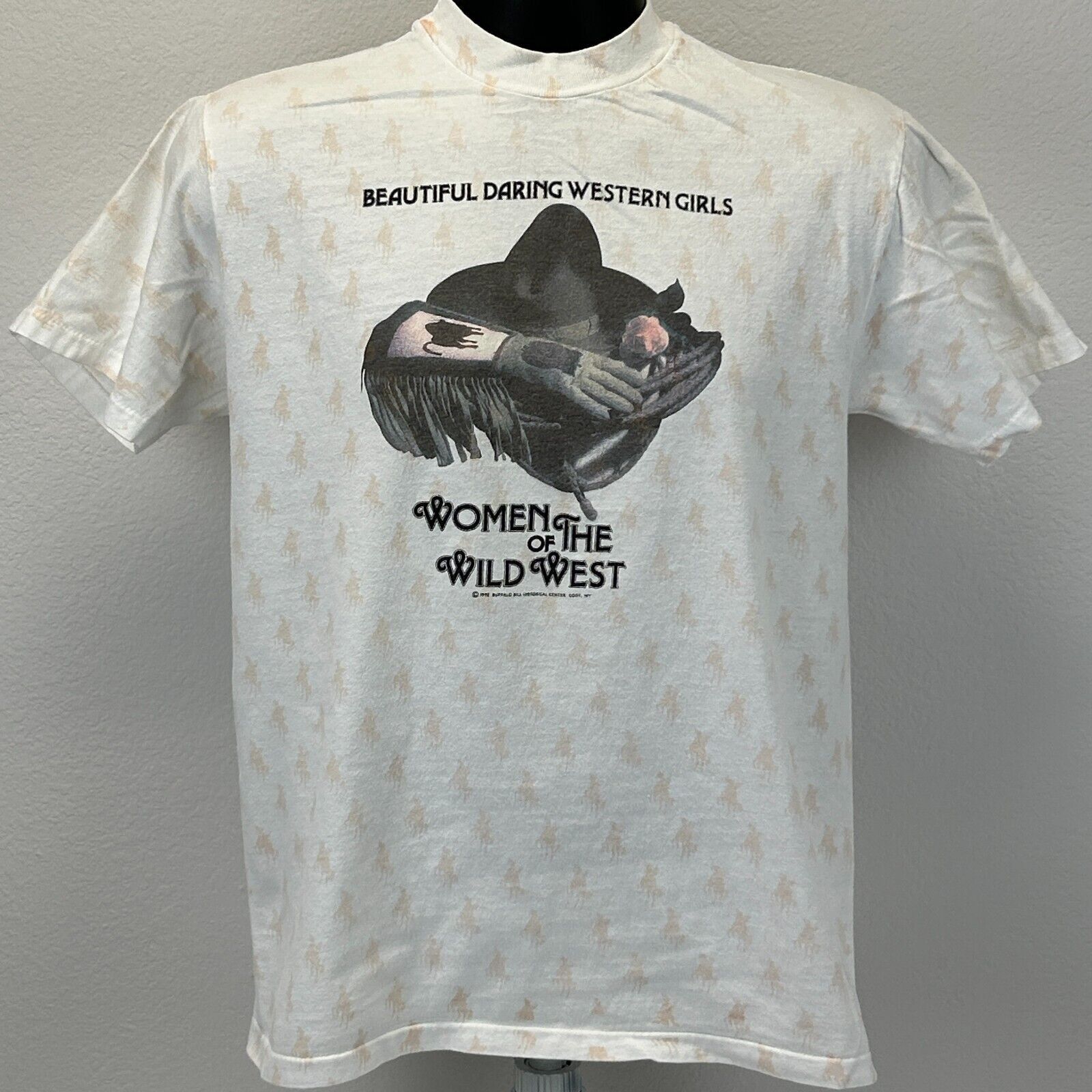 Hanes Vintage 90s Women of the Wild West T Shirt Cowgirl White M Size US M / EU 48-50 / 2 - 2 Thumbnail