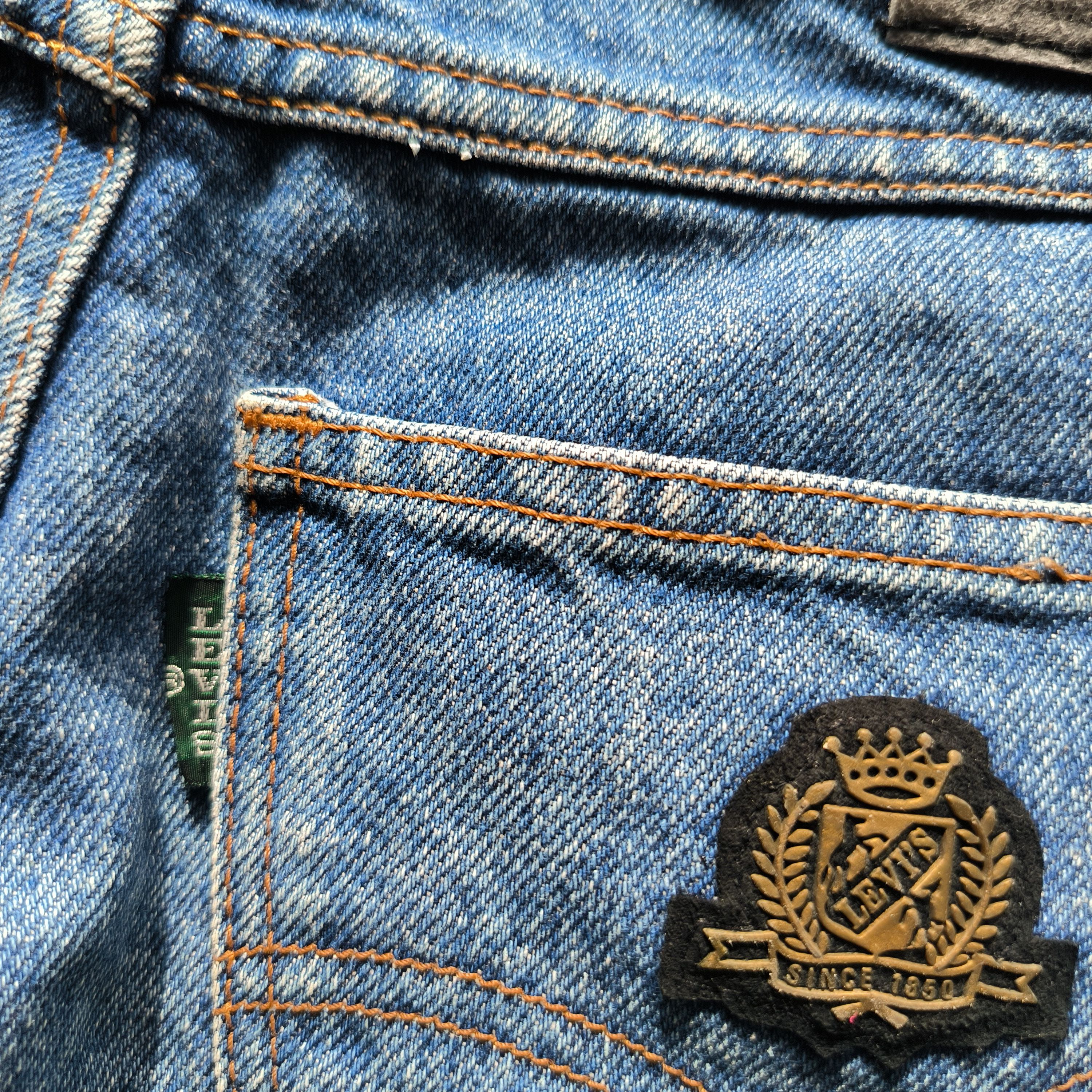 Levi's Vintage 1980s Levis Big E Fontana Green Tab Jeans Size US 30 / EU 46 - 3 Thumbnail