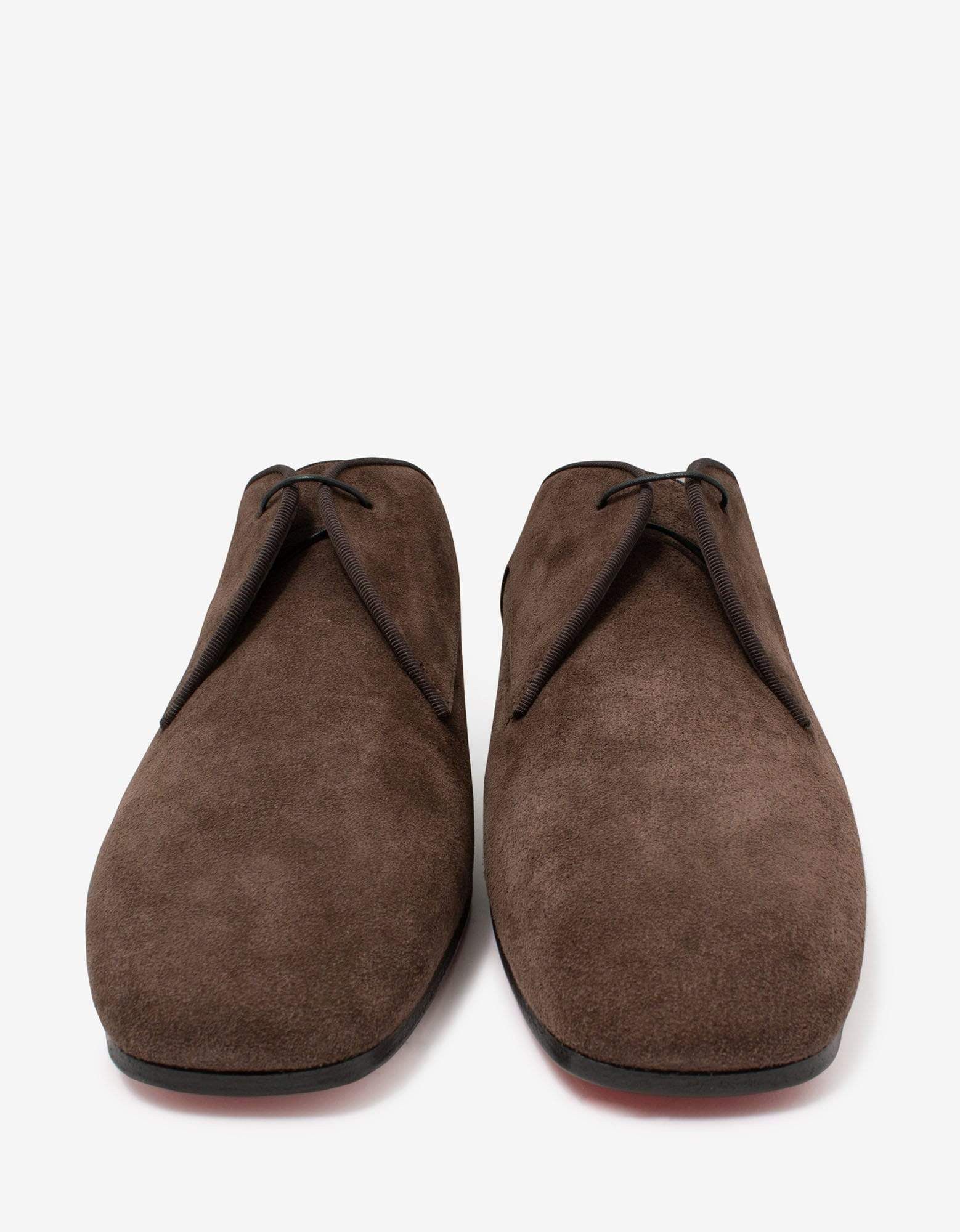 Christian Louboutin Christian Louboutin Carderby Brown Suede Leather Shoes Size US 11 / EU 44 - 5 Thumbnail