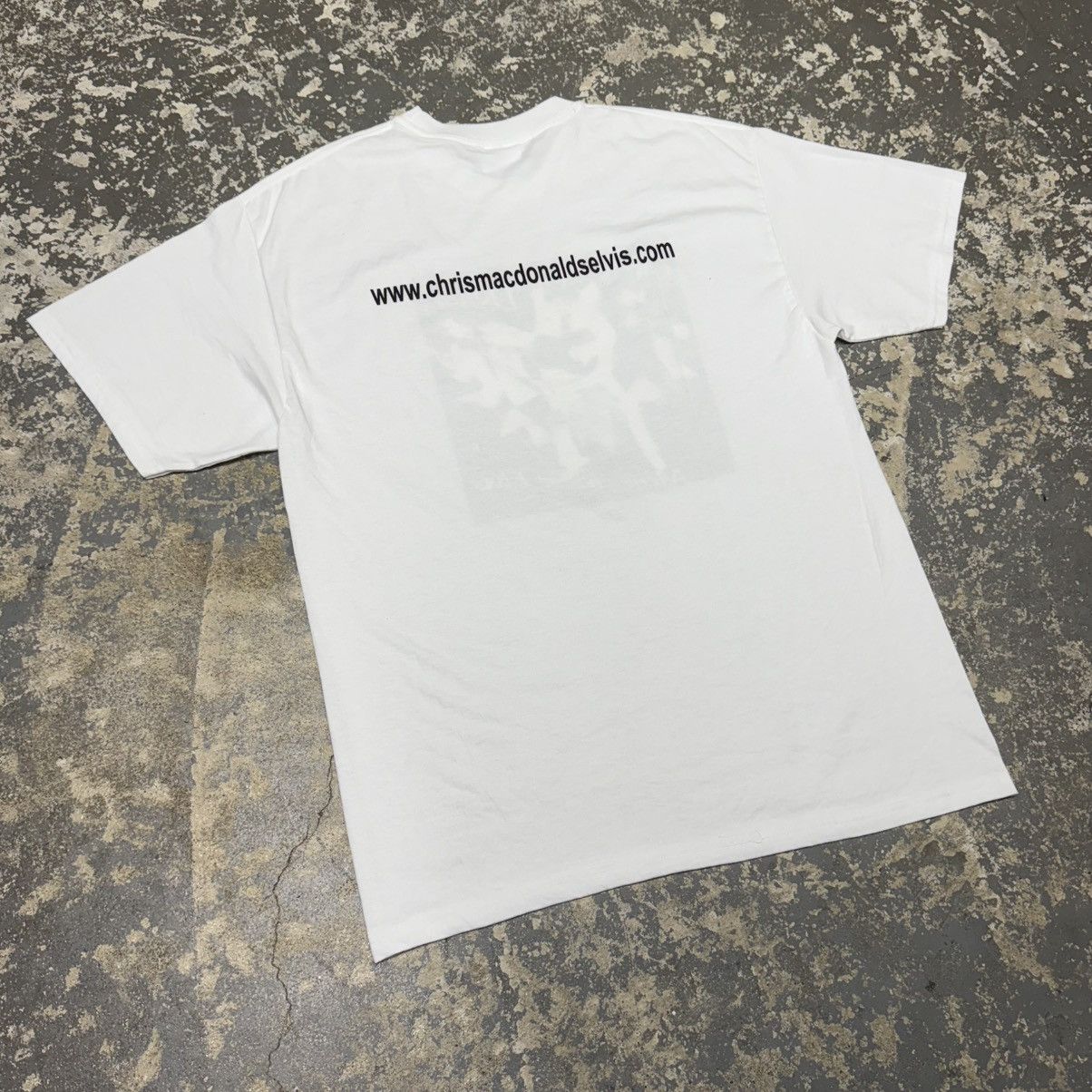 Band Tees Vintage Chris MacDonald Memories of Elvis Presley Signed Tsh Size US L / EU 52-54 / 3 - 12 Thumbnail