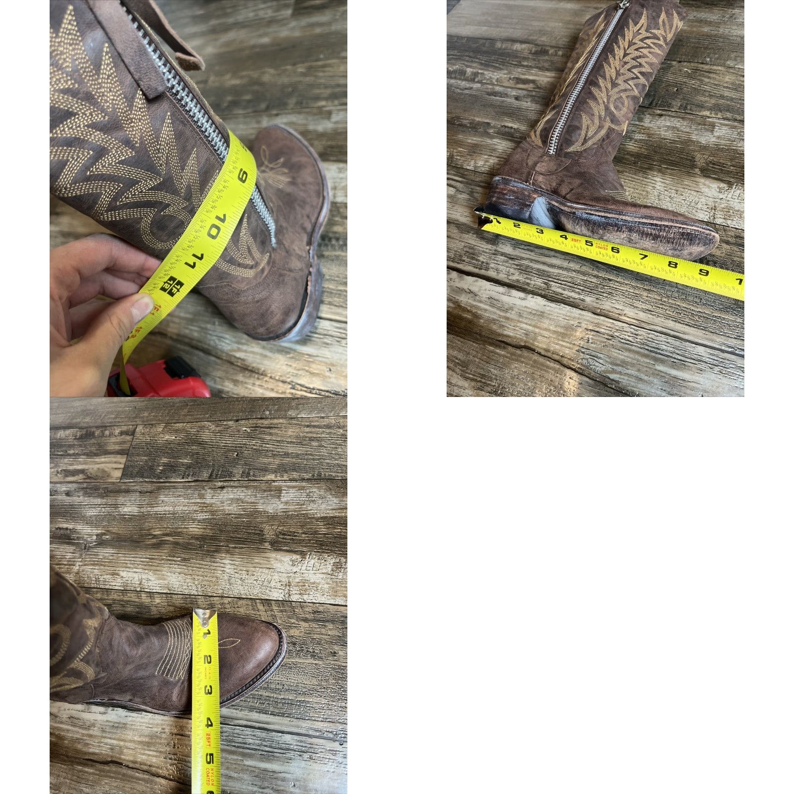 Old Gringo Old Gringo Mayra Western Boot Brown Leather 18" Pointed Toe Womens 5.5 Vintage No Size US 6 / IT 36 - 9 Thumbnail