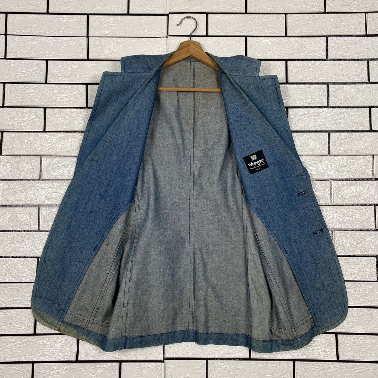 Wrangler 📌Vintage Chore Worker Denim Jacket Wrangler Size US L / EU 52-54 / 3 - 14 Thumbnail