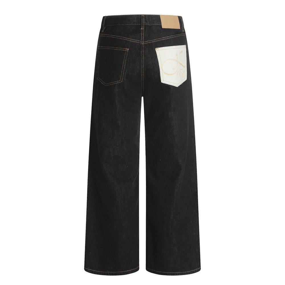 Japanese Brand × Jean Street men's contrast color pocket straight casual jeans Size US 32 / EU 48 - 1 Thumbnail