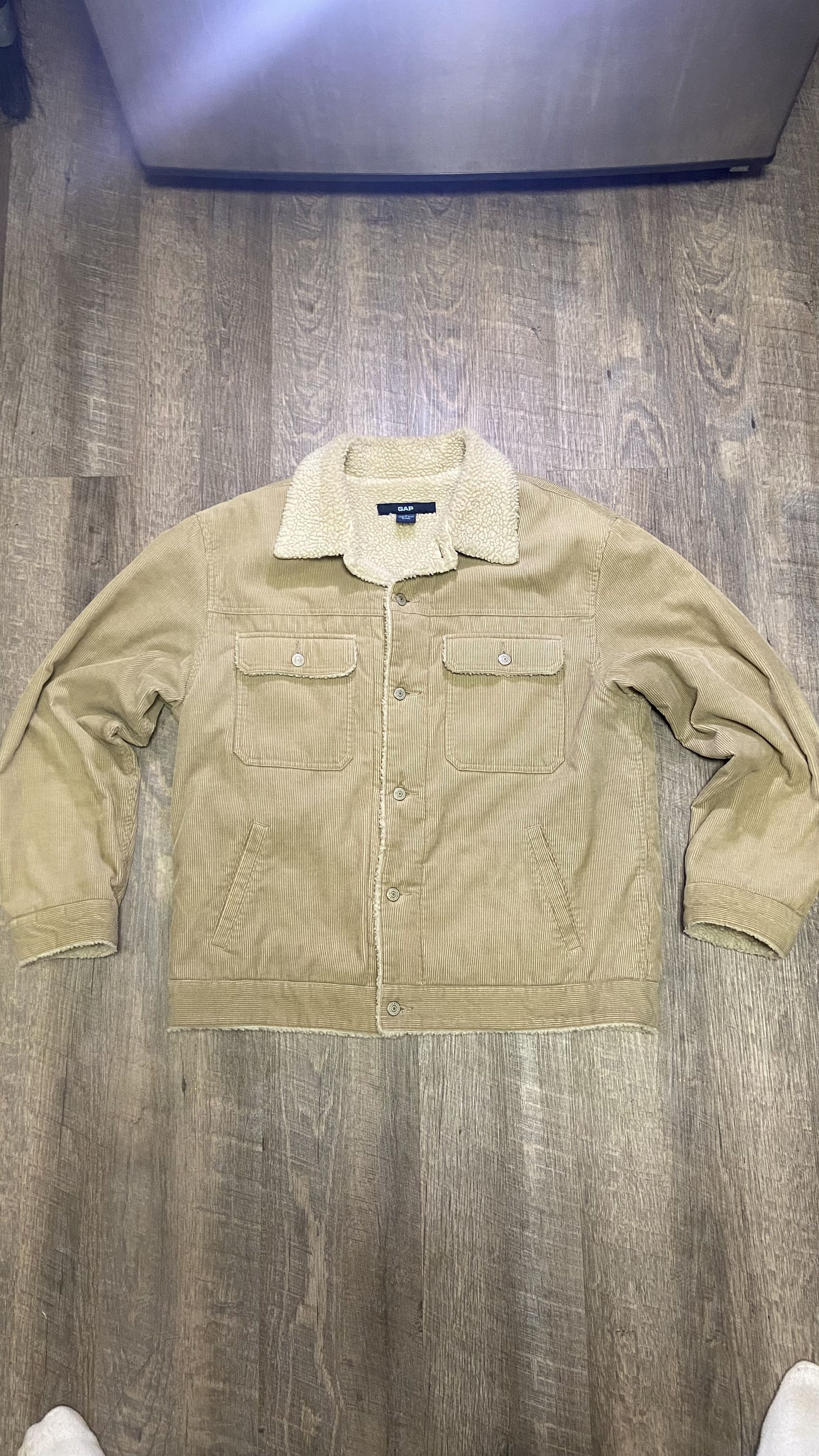 Gap 2002 Vintage Gap corduroy sherpa bomber work jacket Size US L / EU 52-54 / 3 - 1 Thumbnail