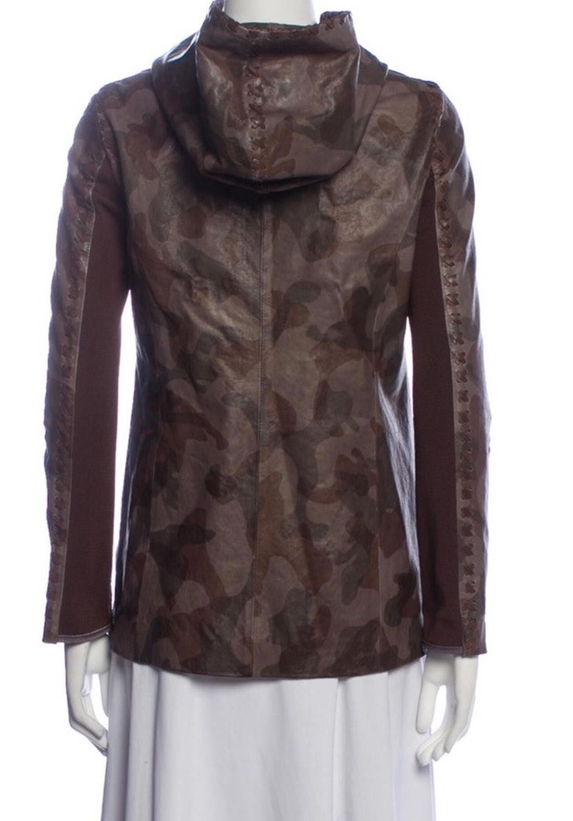 Other Christensen Genuine Lamb Military Hooded Jacket Sz 2/XS Size XS / US 0-2 / IT 36-38 - 2 Thumbnail