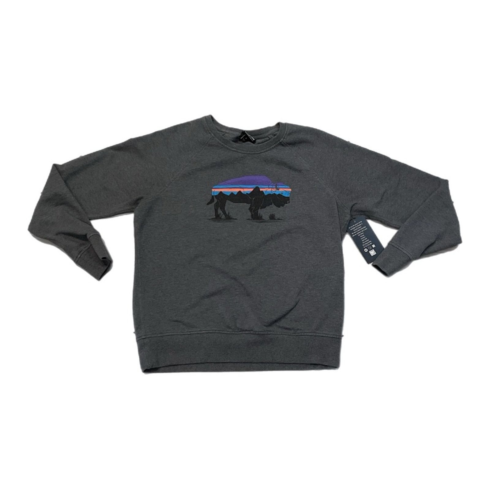Patagonia Patagonia Organic Cotton Bison Graphic Crewneck Sweatshirt Size US S / EU 44-46 / 1 - 1 Thumbnail