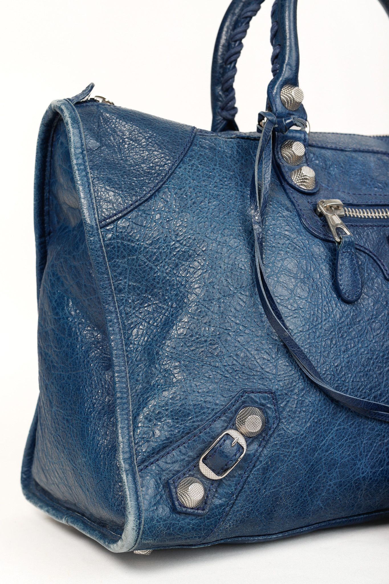 Balenciaga Balenciaga City Wrinkle Leather Slouchy Bag with Giant Studs Size ONE SIZE - 10 Thumbnail