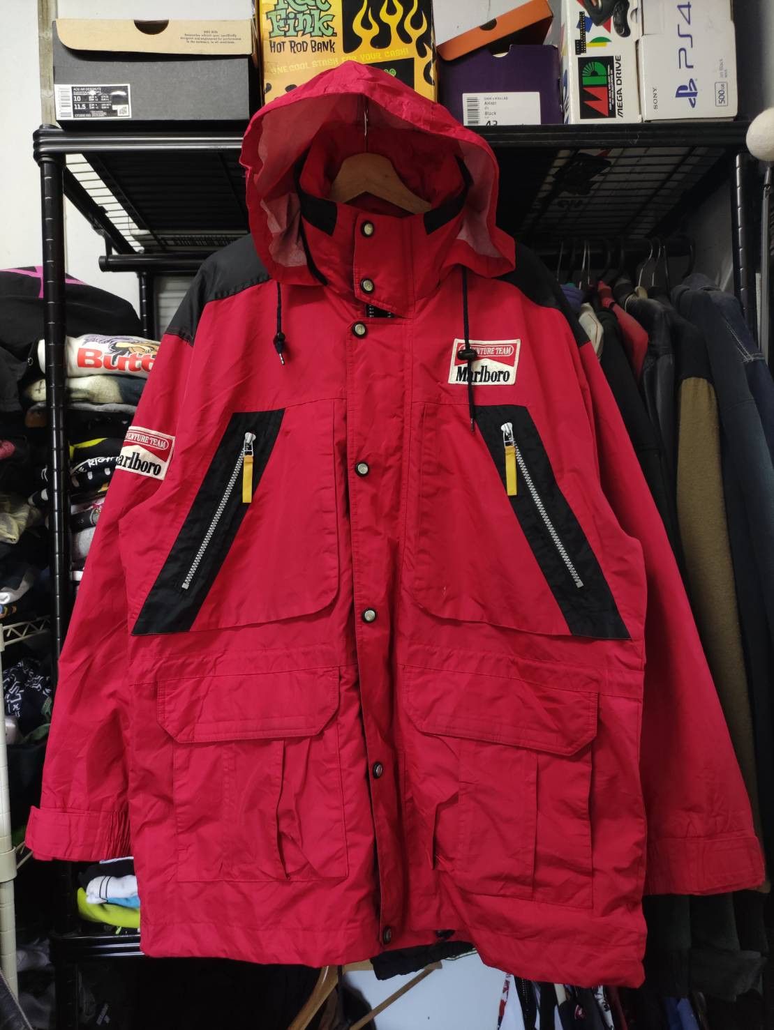 Marlboro Vtg 90's Marlboro Adventure Team Zipper Hoodie Jacket Size US L / EU 52-54 / 3 - 1 Thumbnail