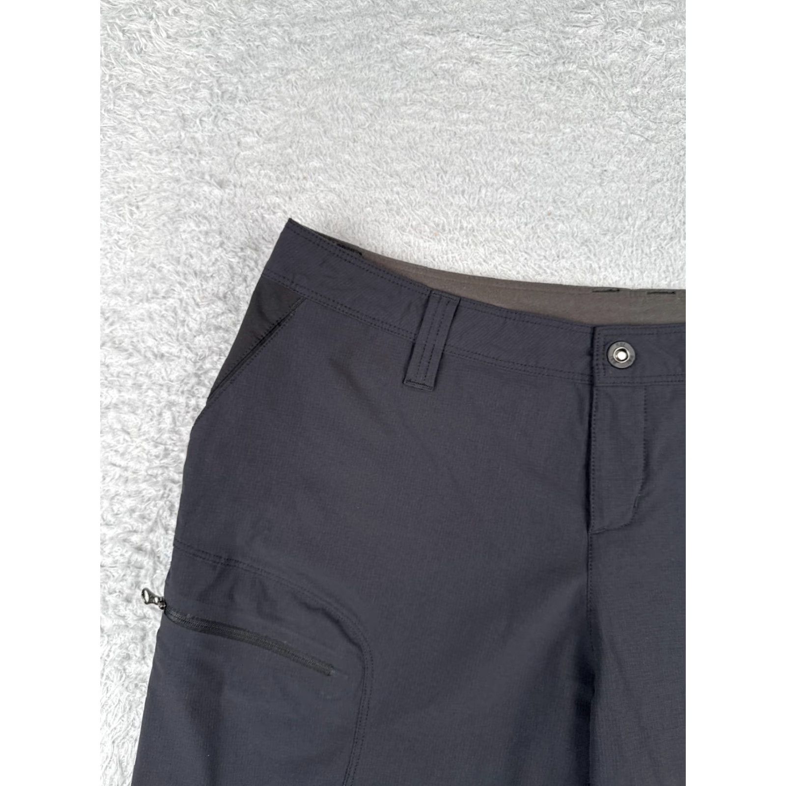 Vintage REI Women Cargo Shorts 12 Black Nylon Cotton Pockets Zipper Quick Dry Hiking 34x9 Adult Womens Size 34" / US 12 / IT 48 - 4 Thumbnail