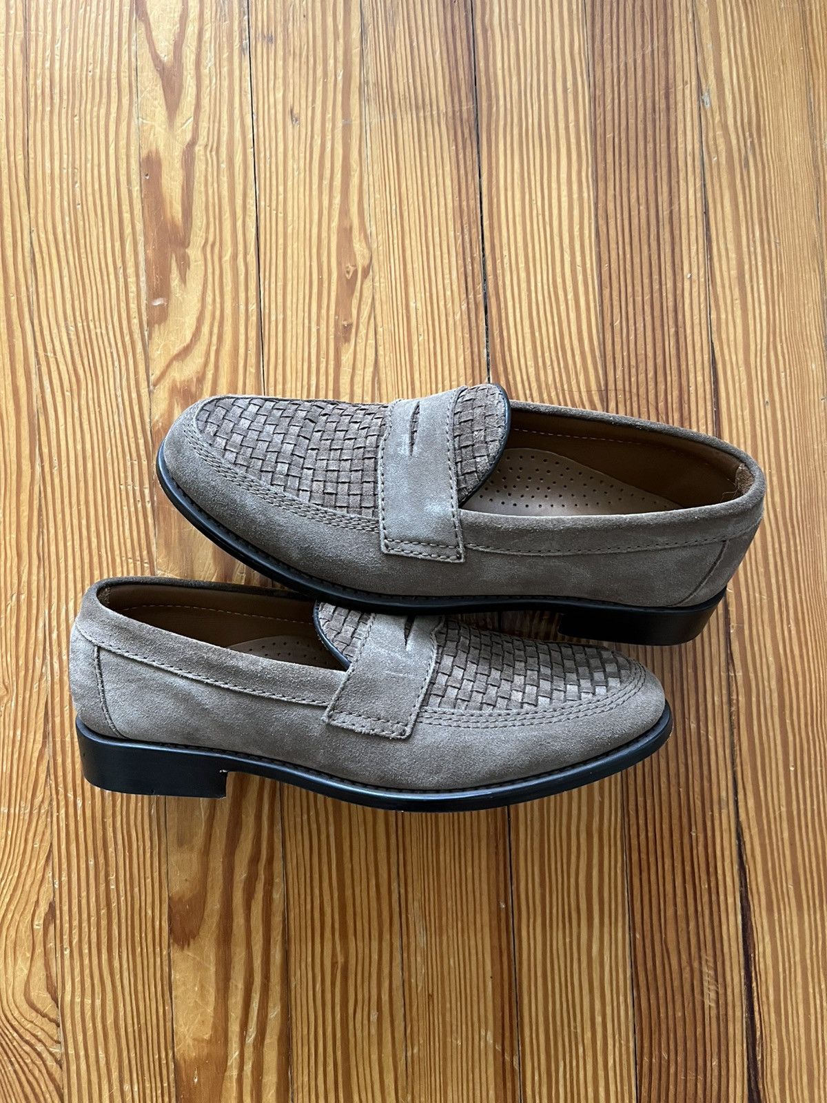 Sebago × Todd Snyder Todd Snyder Sebago Woven Ryan Suede Loafer Tan Mushroom Size US 9 / EU 42 - 1 Thumbnail