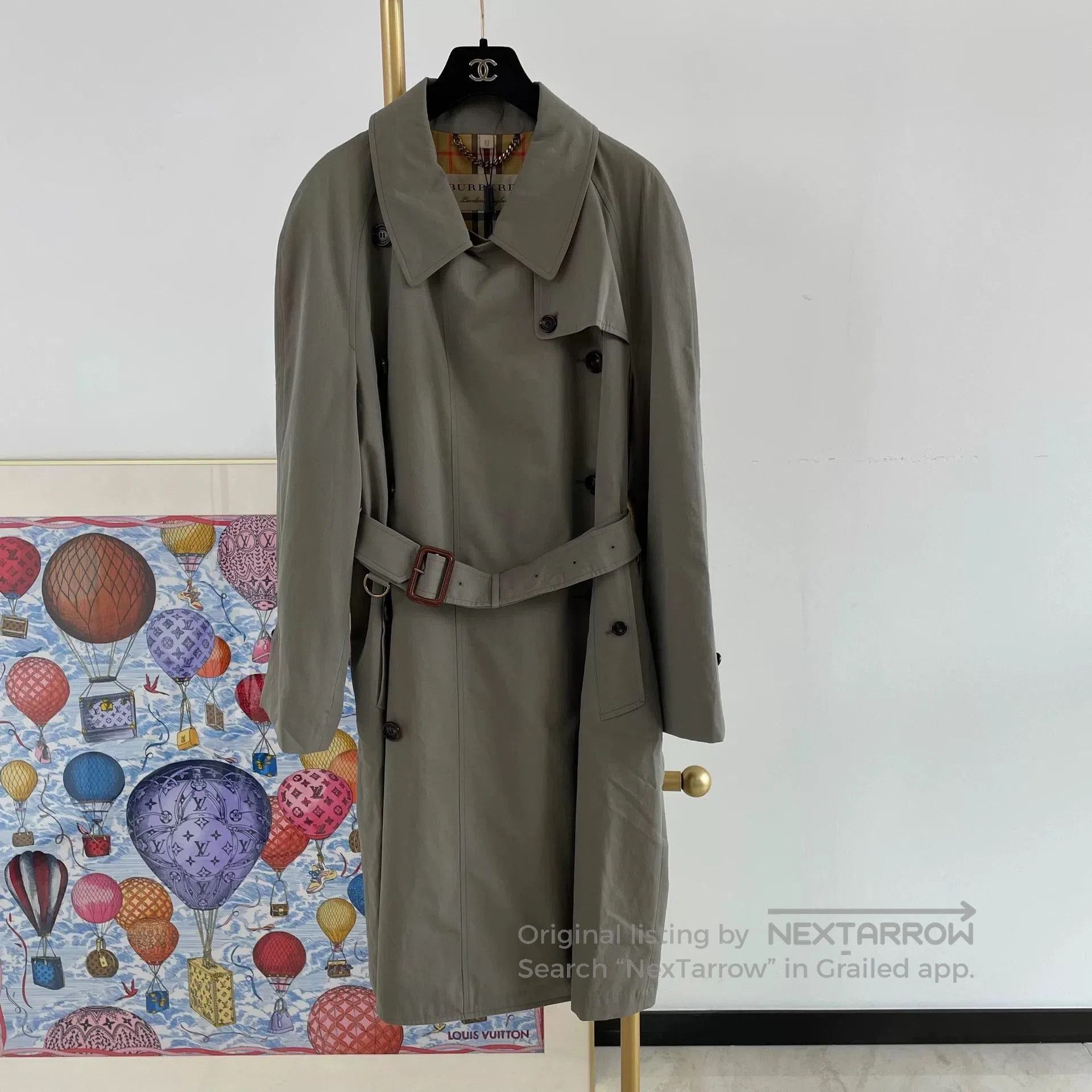 Burberry Burberry Green Trench Coat UK12. Size US M / EU 48-50 / 2 - 2 Thumbnail