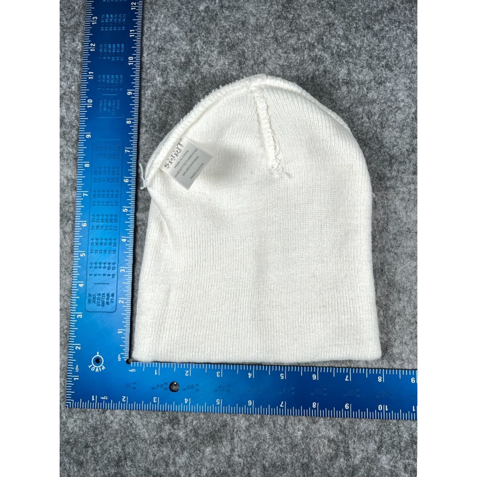 ESPIRIT Spirit Beanie Knit Adult One Size White 100% Acrylic Winter Ski Hat Unisex Mens Womens Beanie Holiday Outdoor Size ONE SIZE - 4 Thumbnail