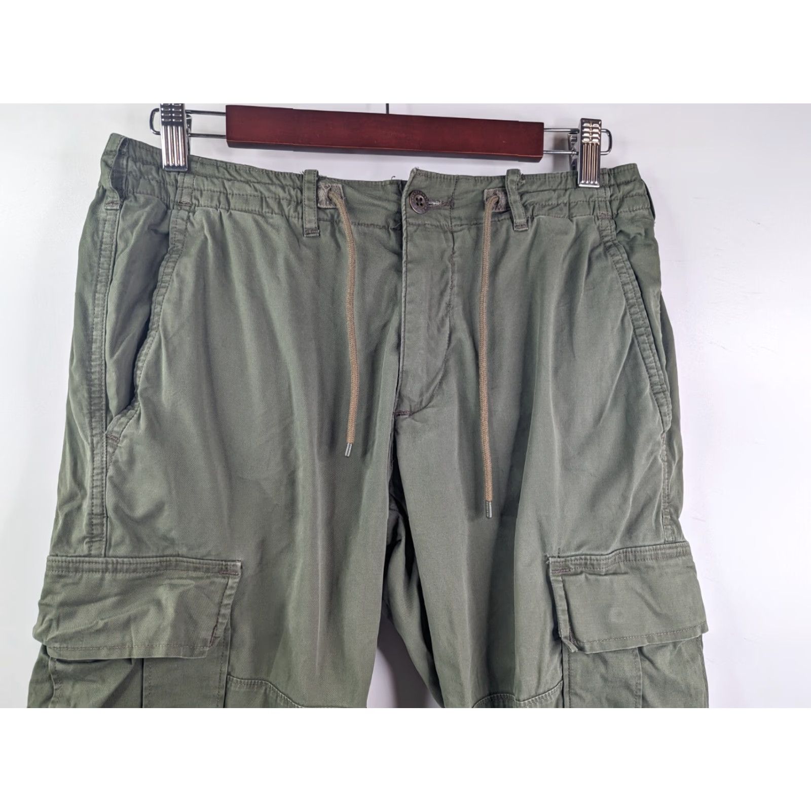 Abercrombie & Fitch VINTAGE Abercrombie & Fitch Pants Cargo 28x30 Green Military Skinny Relaxed Men 90s Army Workwear Casual Pants Size US 28 / EU 44 - 2 Thumbnail