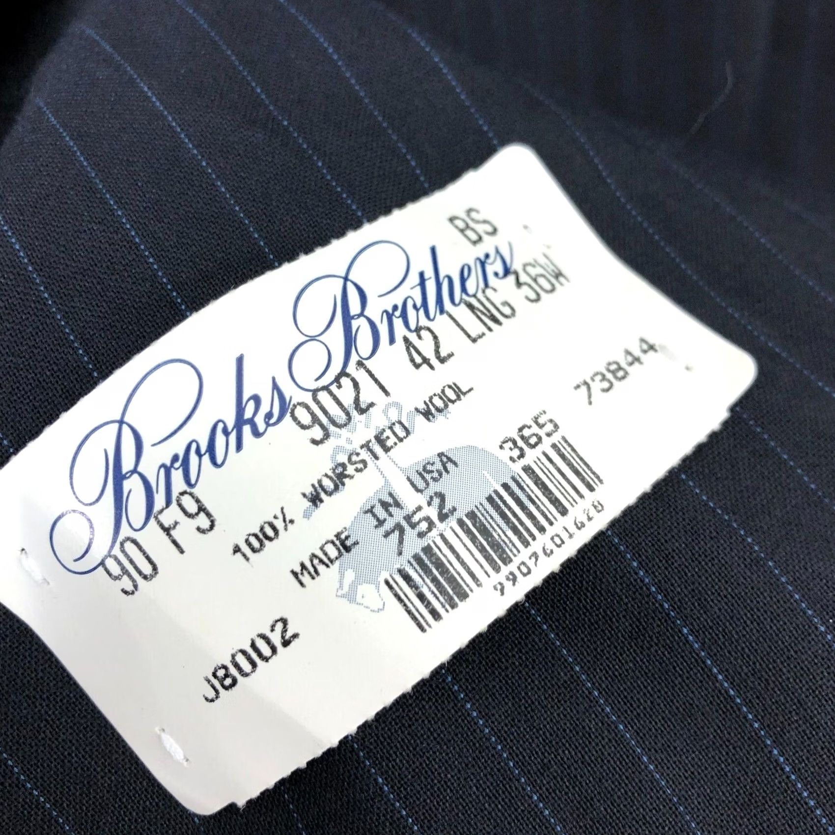 Brooks Brothers Brooks Brothers Suit Jacket Navy Blue 100% Wool Two-Button Big & Tall 46L Men's Regular Coat/Vestless? Size US S / EU 44-46 / 1 - 6 Thumbnail