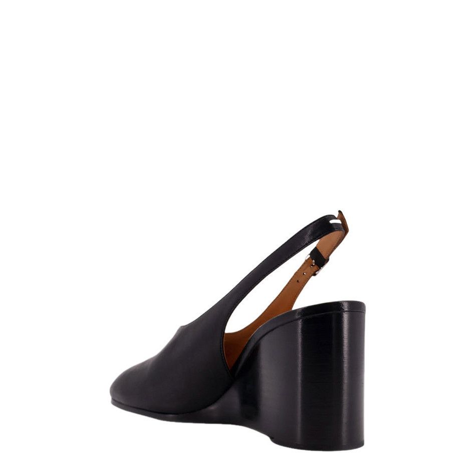 MAISON MARGIELA Tabi Black 80mm Wedge Pumps New & Authentic