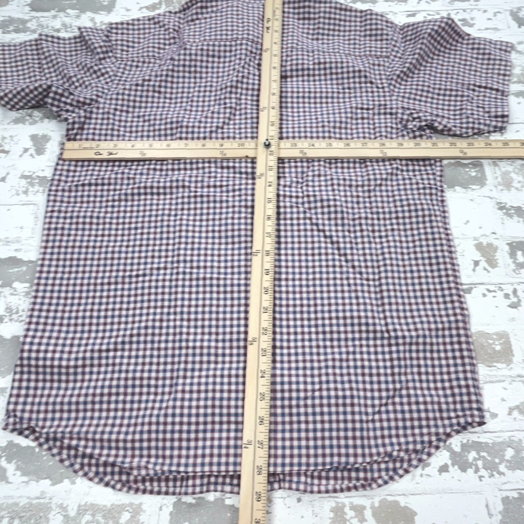 Vintage Columbia Shirt Men XL Blue Plaid Button-Up Pocket Casual Workwear Winter Summer Fall Spring Short Sleeve Pattern Classic Outdoor Size 46R - 7 Thumbnail