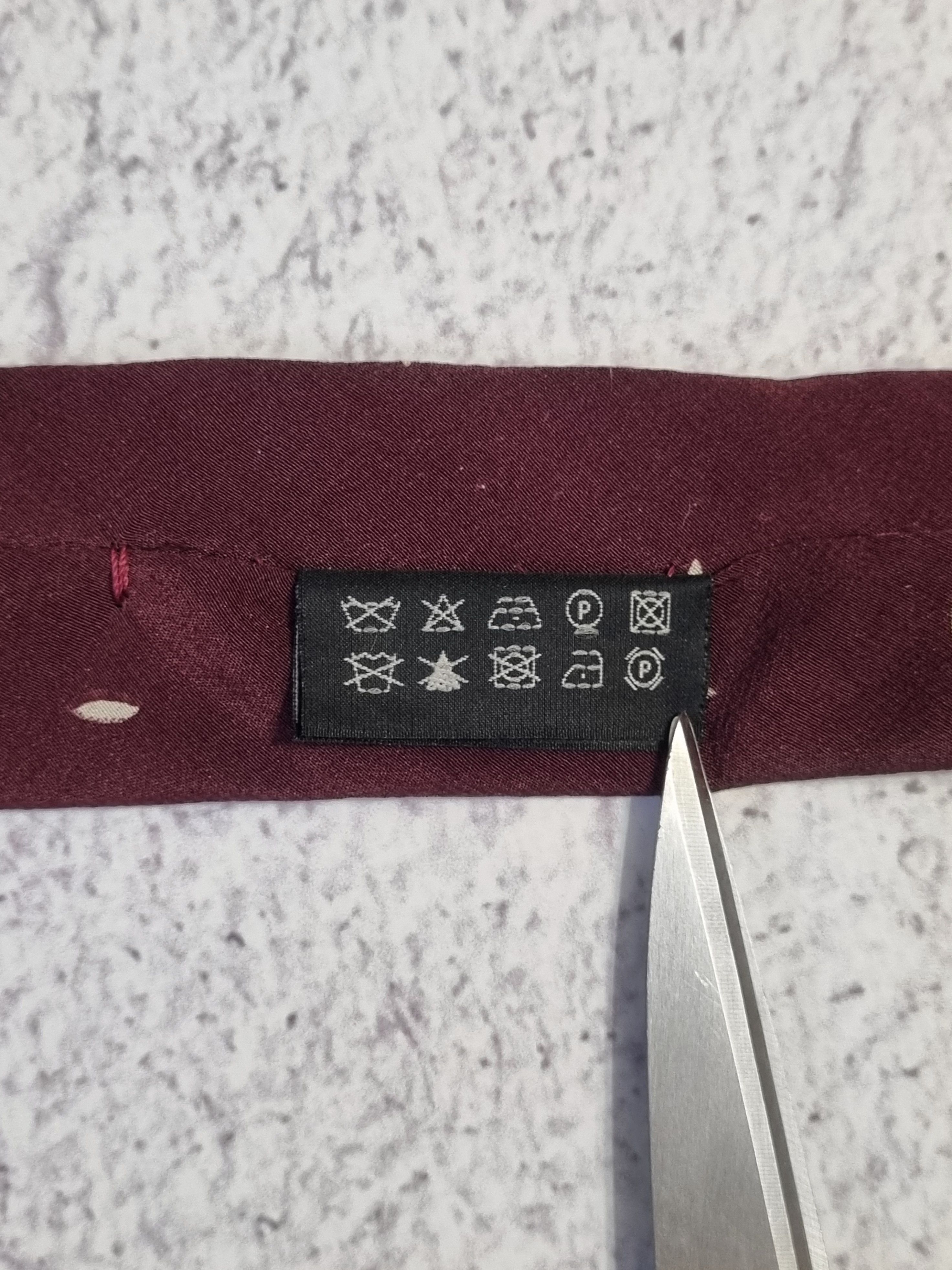 Prada Prada Milano Burgundy Silk Tie Size ONE SIZE - 9 Thumbnail