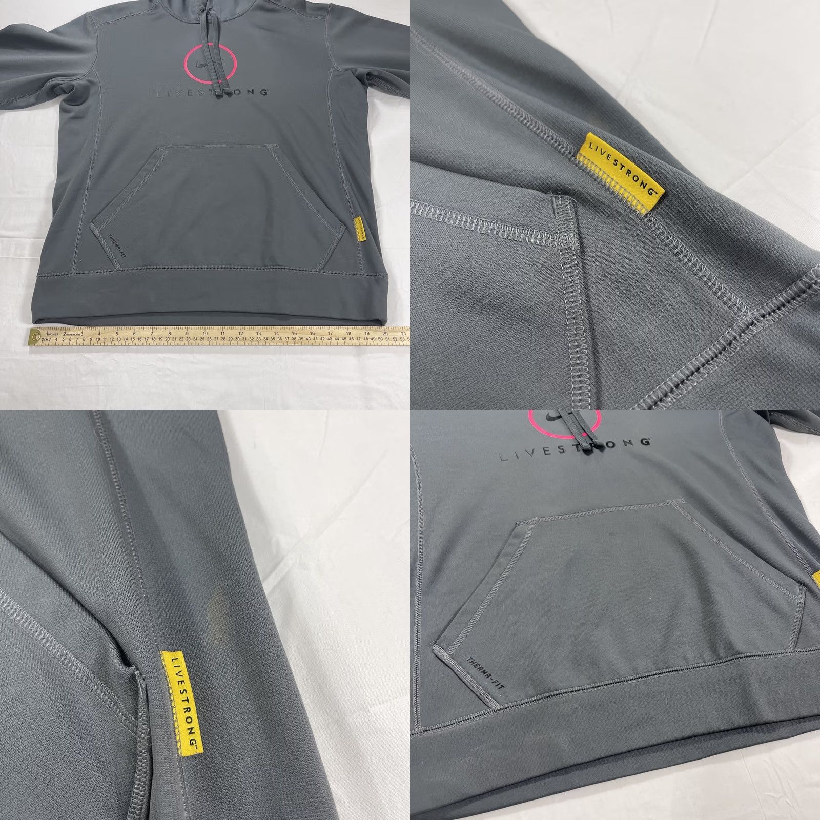 Nike Nike M Hoodie Sweatshirt Gray Therma-Fit Swoosh Livestrong Center Size US M / EU 48-50 / 2 - 8 Thumbnail