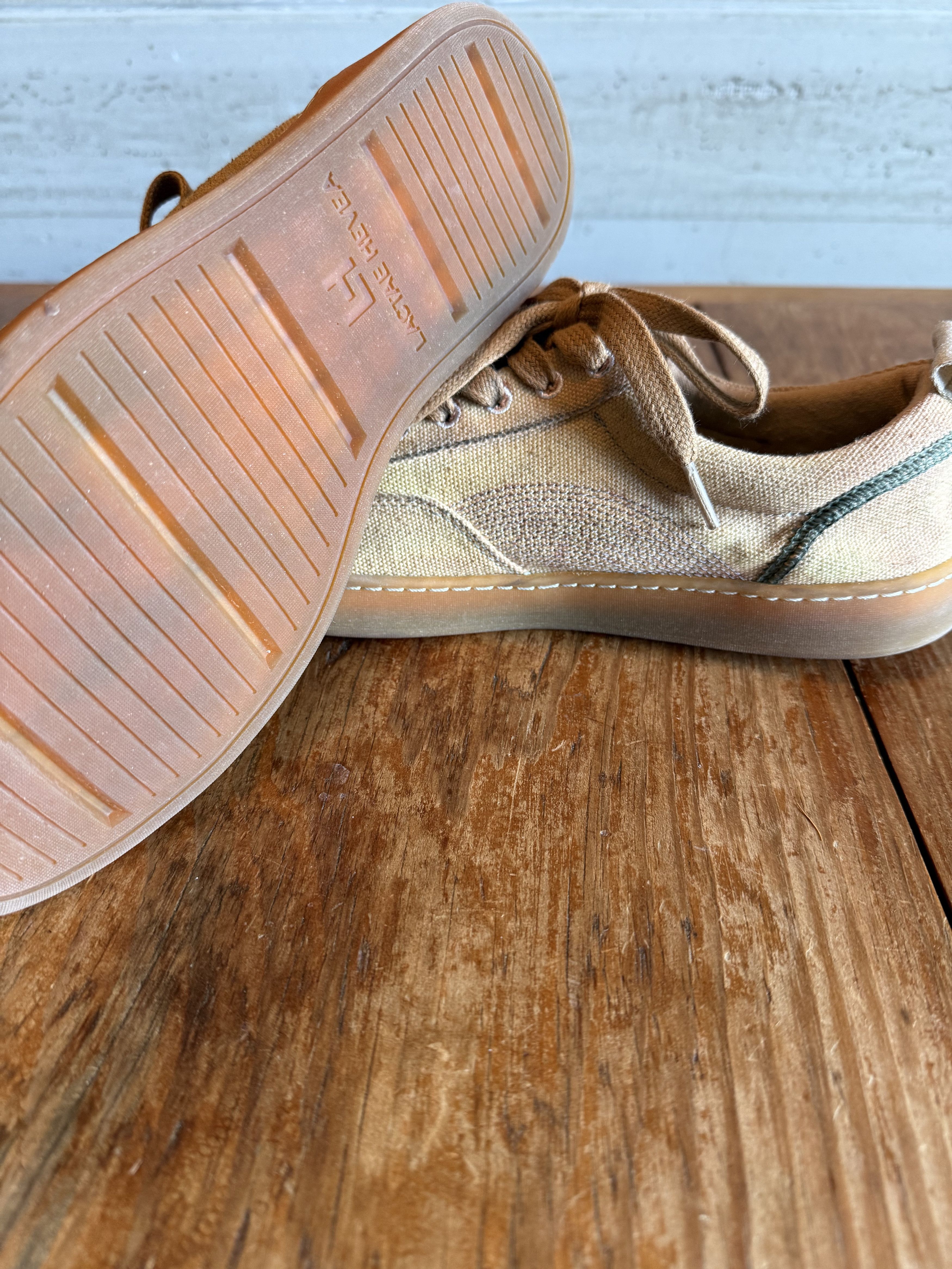 Everlane Everlane Tan Hand Dyed Canvas Sneakers, Men's US10 Size US 10 / EU 43 - 4 Thumbnail