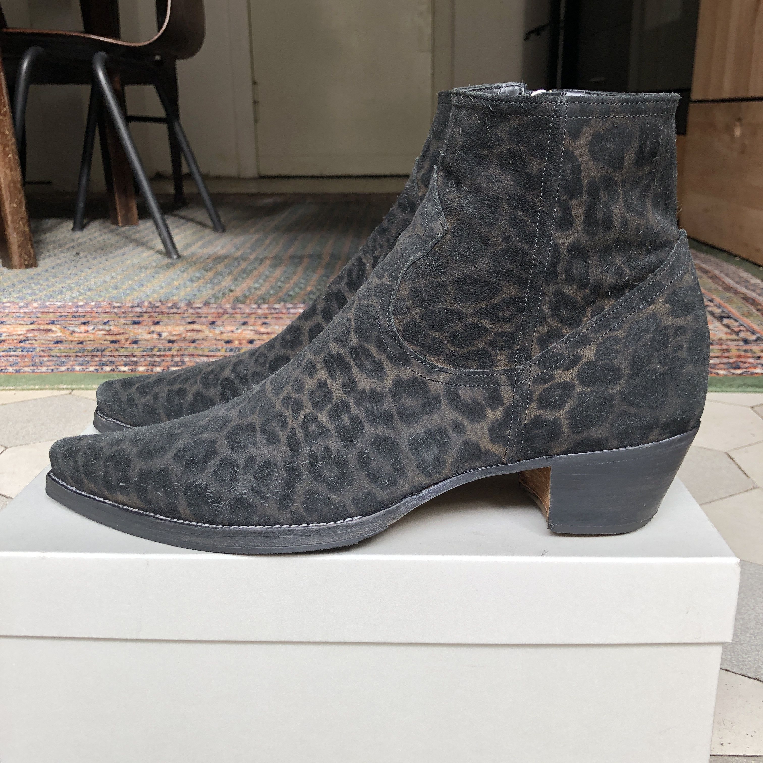ALESSANDRO VASINI Alessandro Vasini Sonny Stiefletten 40 mm Absatz Leopard Size US 10.5 / EU 43-44 - 3 Thumbnail
