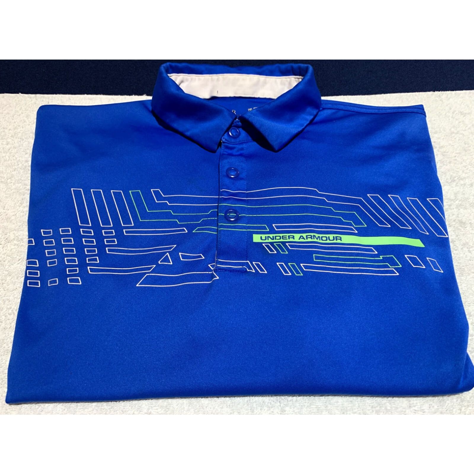 Under Armour Under Armour Mens Golf Polo Shirt Extra Large XL Blue Loose Size US XL / EU 56 / 4 - 1 Thumbnail