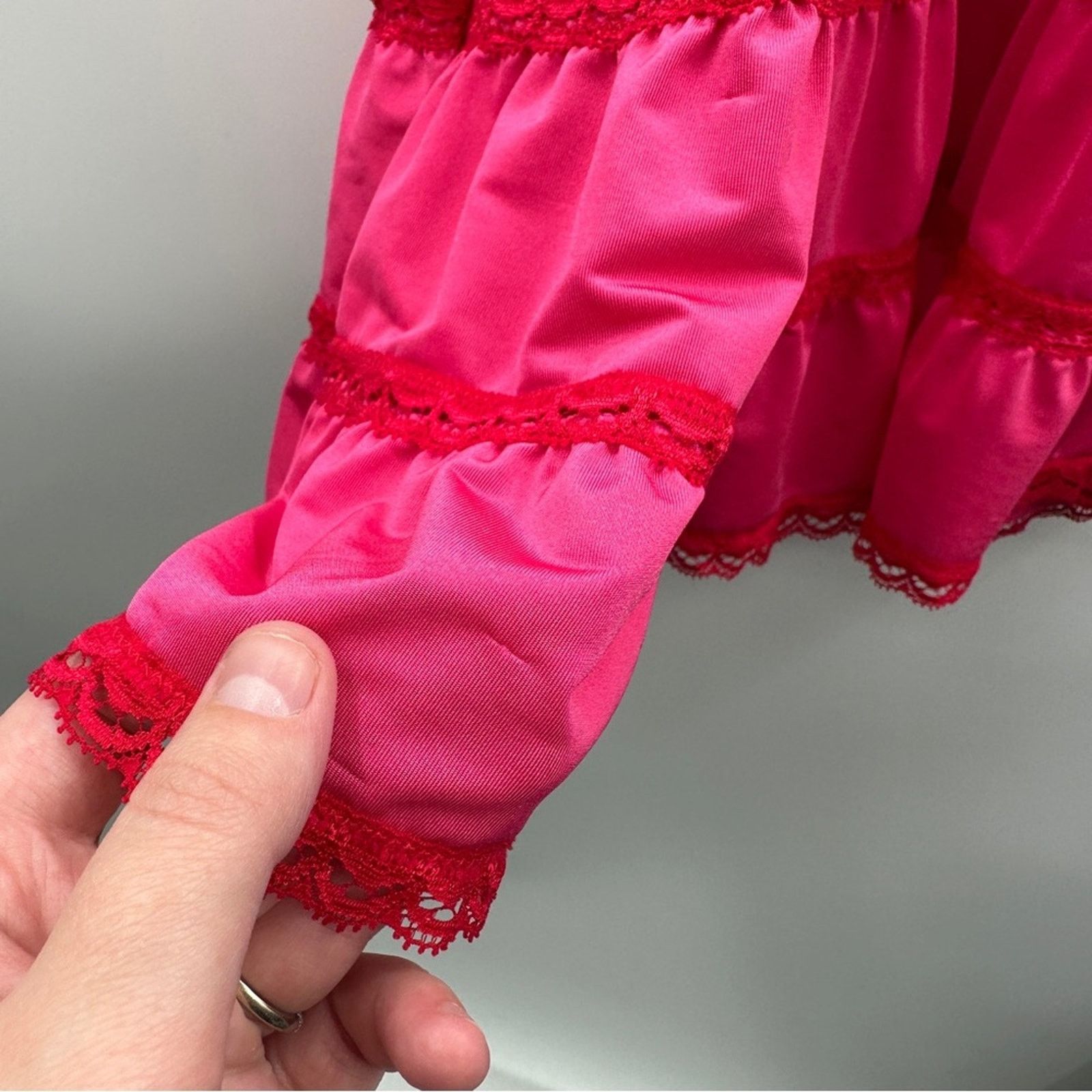 Victoria's Secret Victoria's Secret Sexy Little Things Pink Lace Slip Dress Size M / US 6-8 / IT 42-44 - 7 Thumbnail