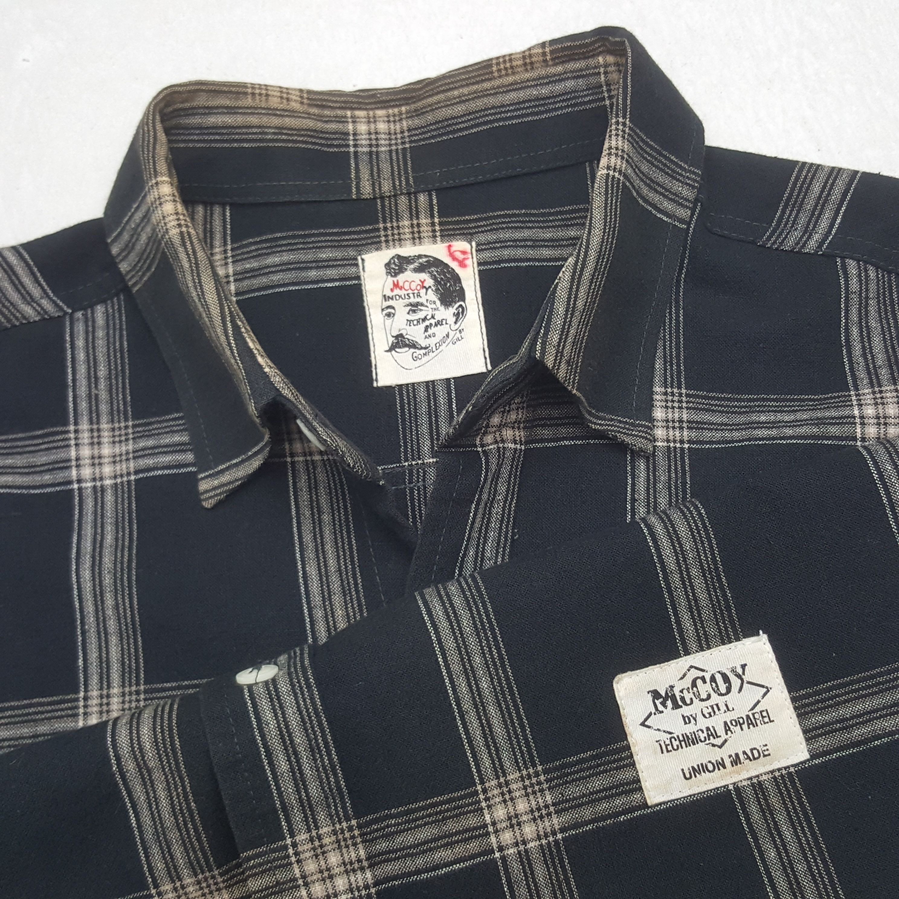 Vintage Vintage The Real MrCoy Japan Flannel Shirt Button Up RR10 Size US XL / EU 56 / 4 - 4 Thumbnail