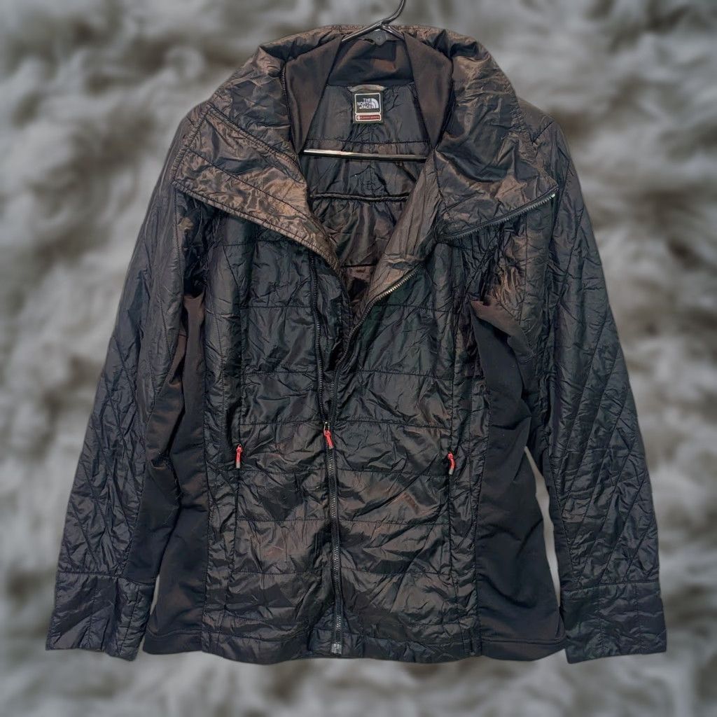 The North Face The North Face Jacket Womens Large Black Quilted Summit Series Primaloft Zip Up Size L / US 10 / IT 46 - 1 Thumbnail