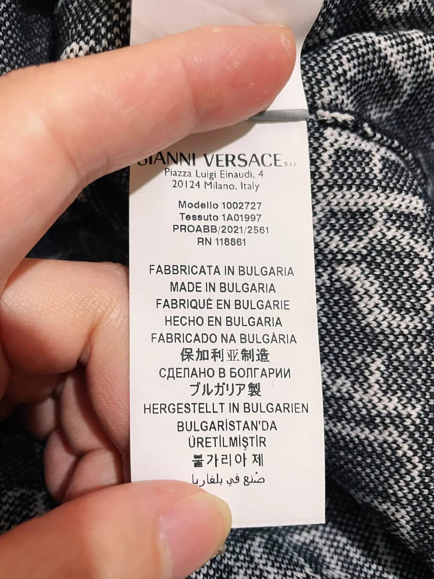 Versace Versace Runway Intarsia Logo Crewneck Wool Sweatshirt XL Size US L / EU 52-54 / 3 - 8 Thumbnail