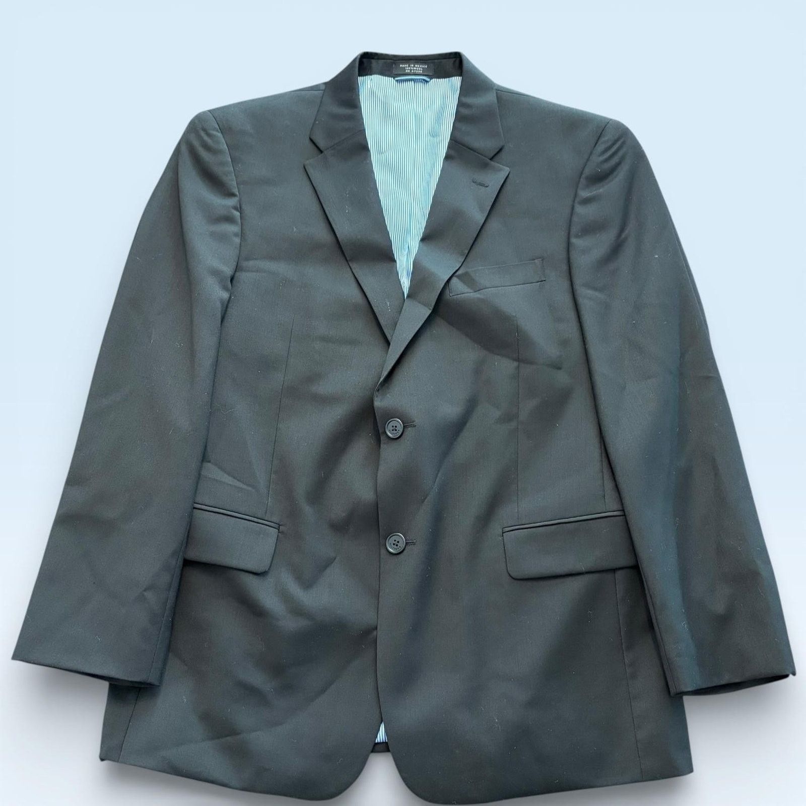 Tommy Hilfiger Tommy Hilfiger Blazer Mens 42S Black Wool Suit Jacket Size 42S - 1 Thumbnail