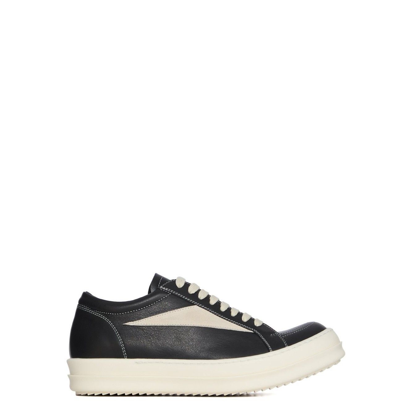 RICK OWENS Temple $1065 Black/Milk Vintage Sneakers New & Au