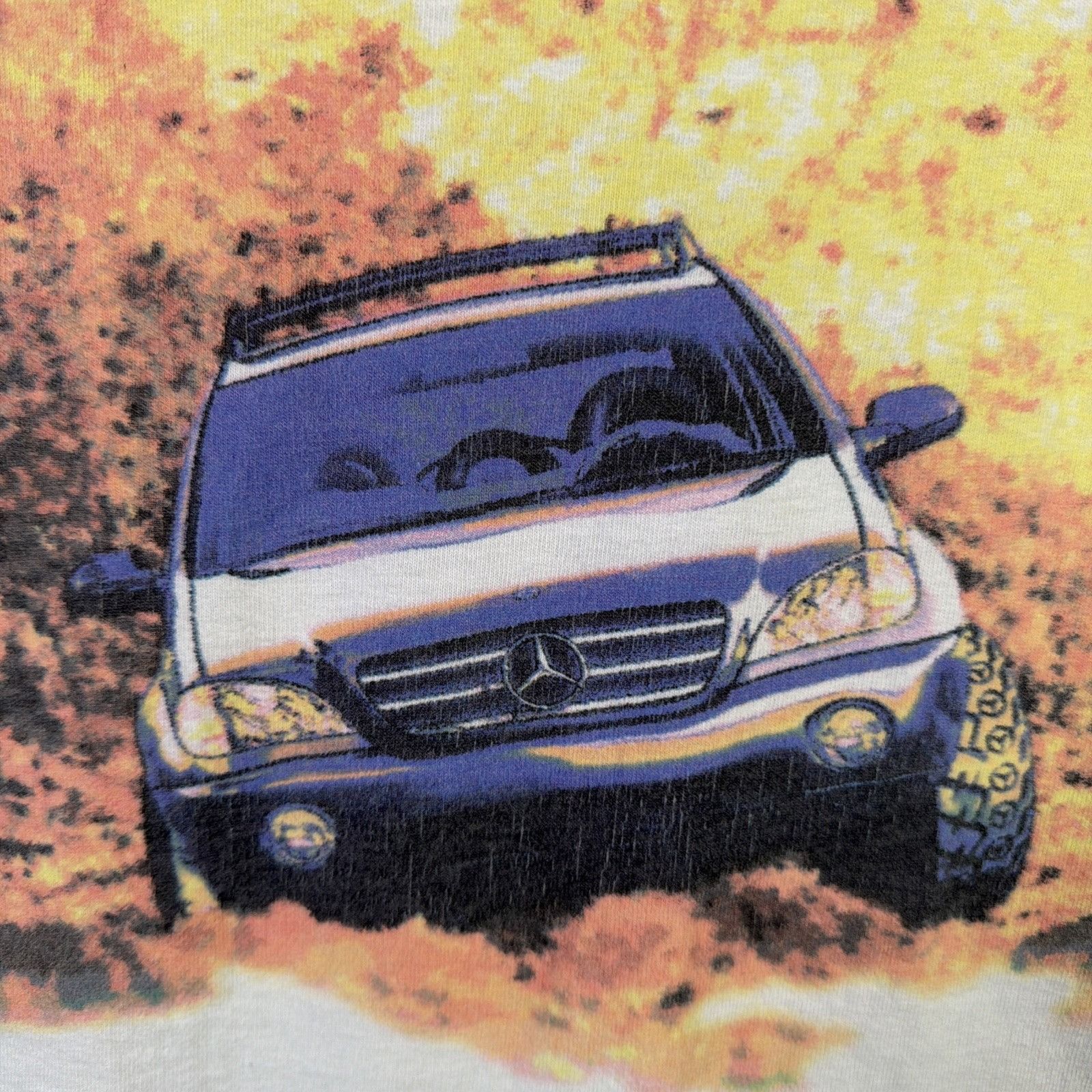 Mercedes-Benz Vintage Mercedes Benz Shirt Mens XL White 90s Offroad Car Size US XL / EU 56 / 4 - 3 Thumbnail