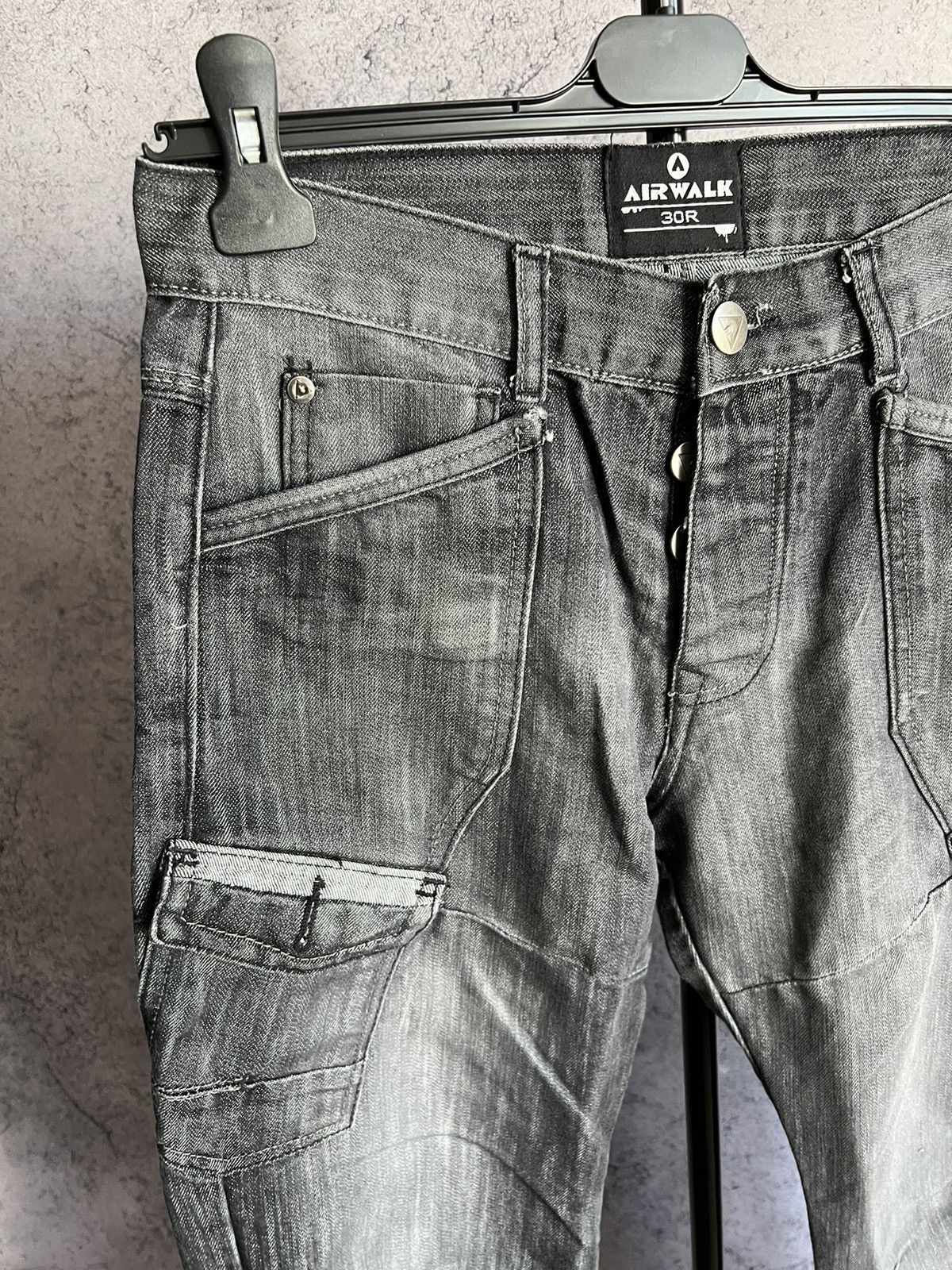 Airwalk Cargo Denim Pants Airwalk Multipocket Y2K Jeans Size US 30 / EU 46 - 14 Thumbnail