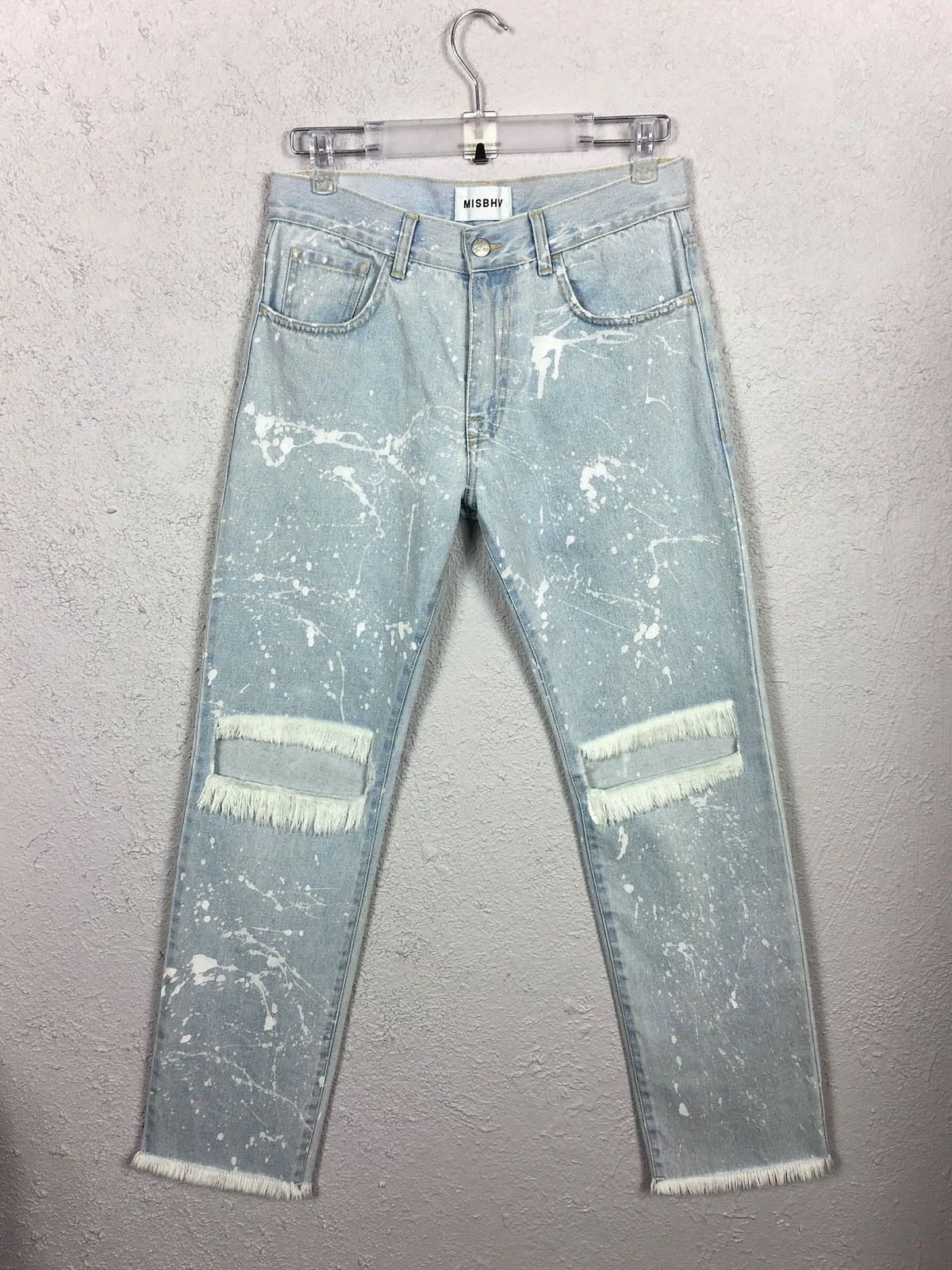 Misbhv × Vintage trousers MISBHV Painted Distressed Denim y2k jeans pants Size US 30 / EU 46 - 1 Thumbnail