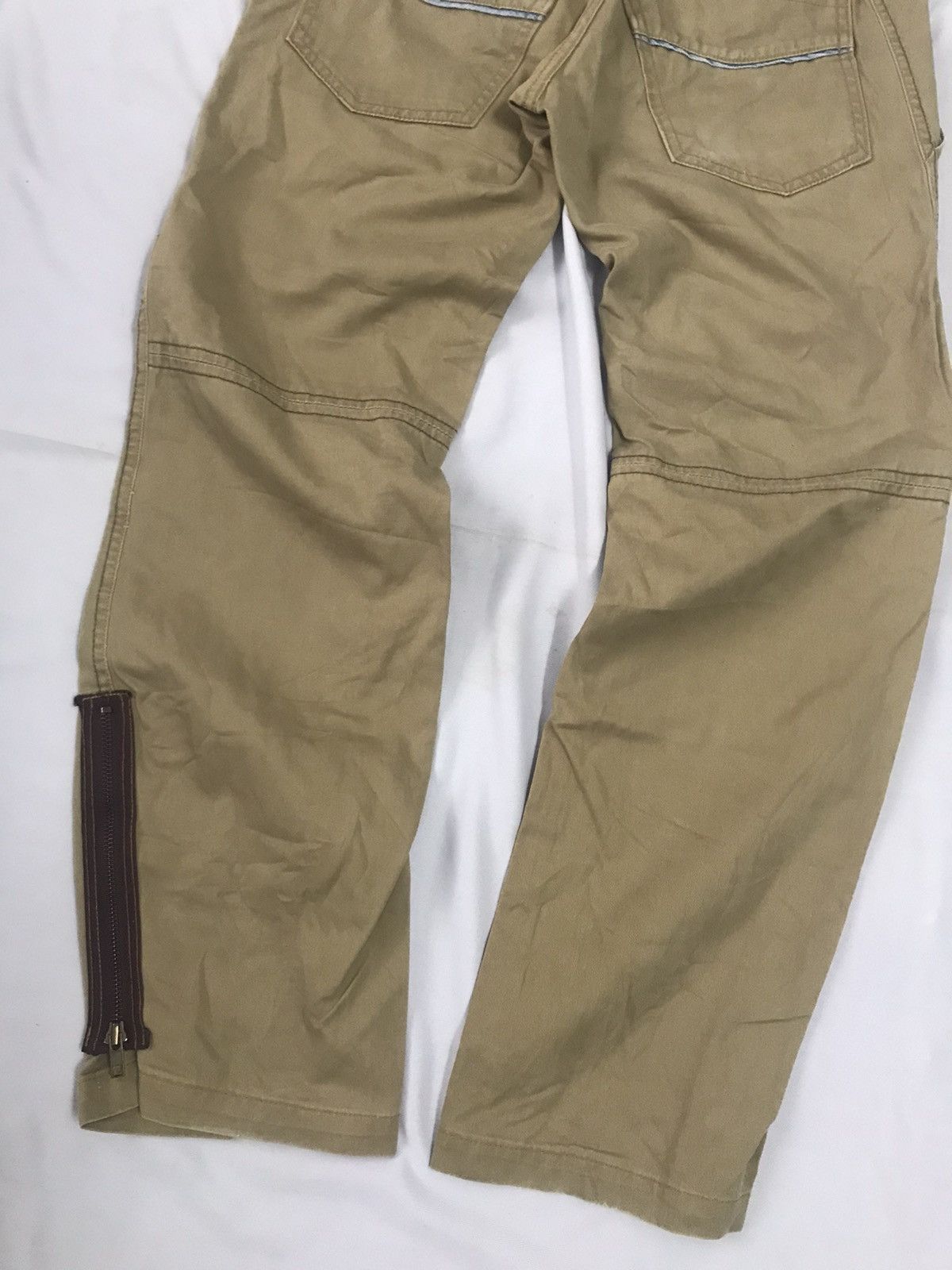 Indian Motorcycle × Japanese Brand Indian Biker Motorcycle Pants - Flare Leg Zipped Trousers Size US 30 / EU 46 - 7 Thumbnail