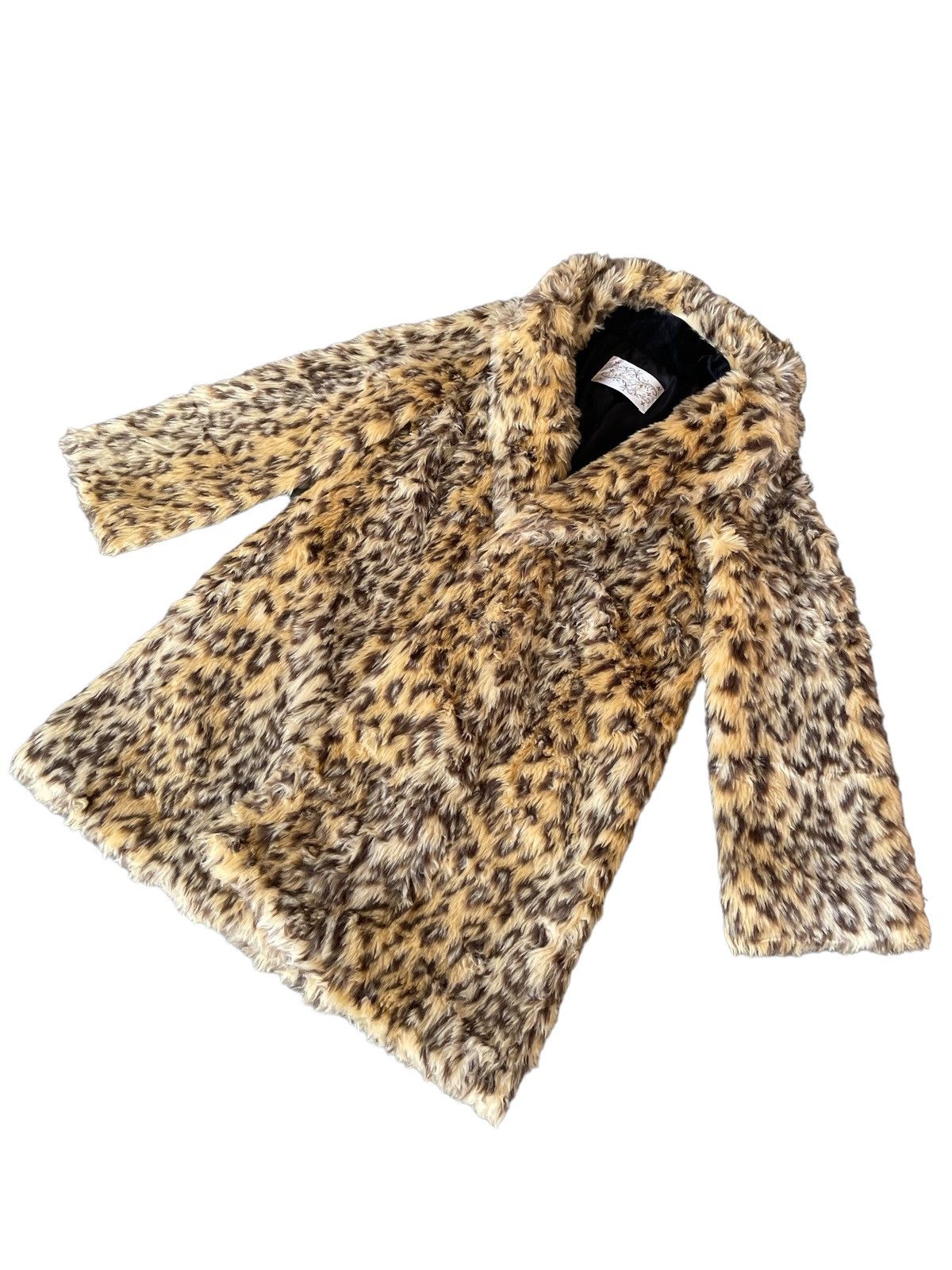 Japanese Brand Vintage Japanese Brand Allover Print Leopard Fluffy Fur Coat Size S / US 4 / IT 40 - 2 Thumbnail
